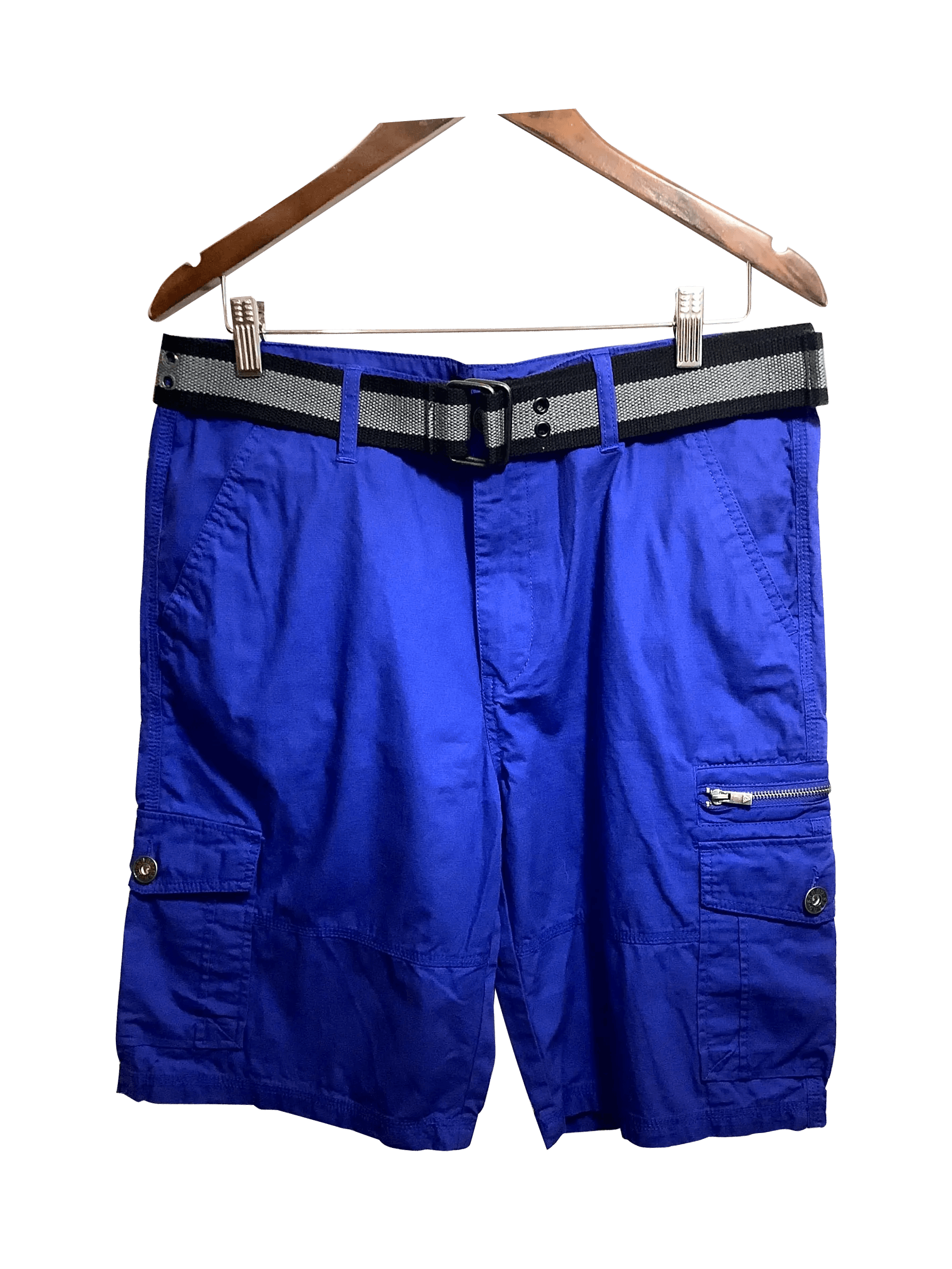 GUESS Stylish Regular Fit Blue Pant Shorts - Size 34