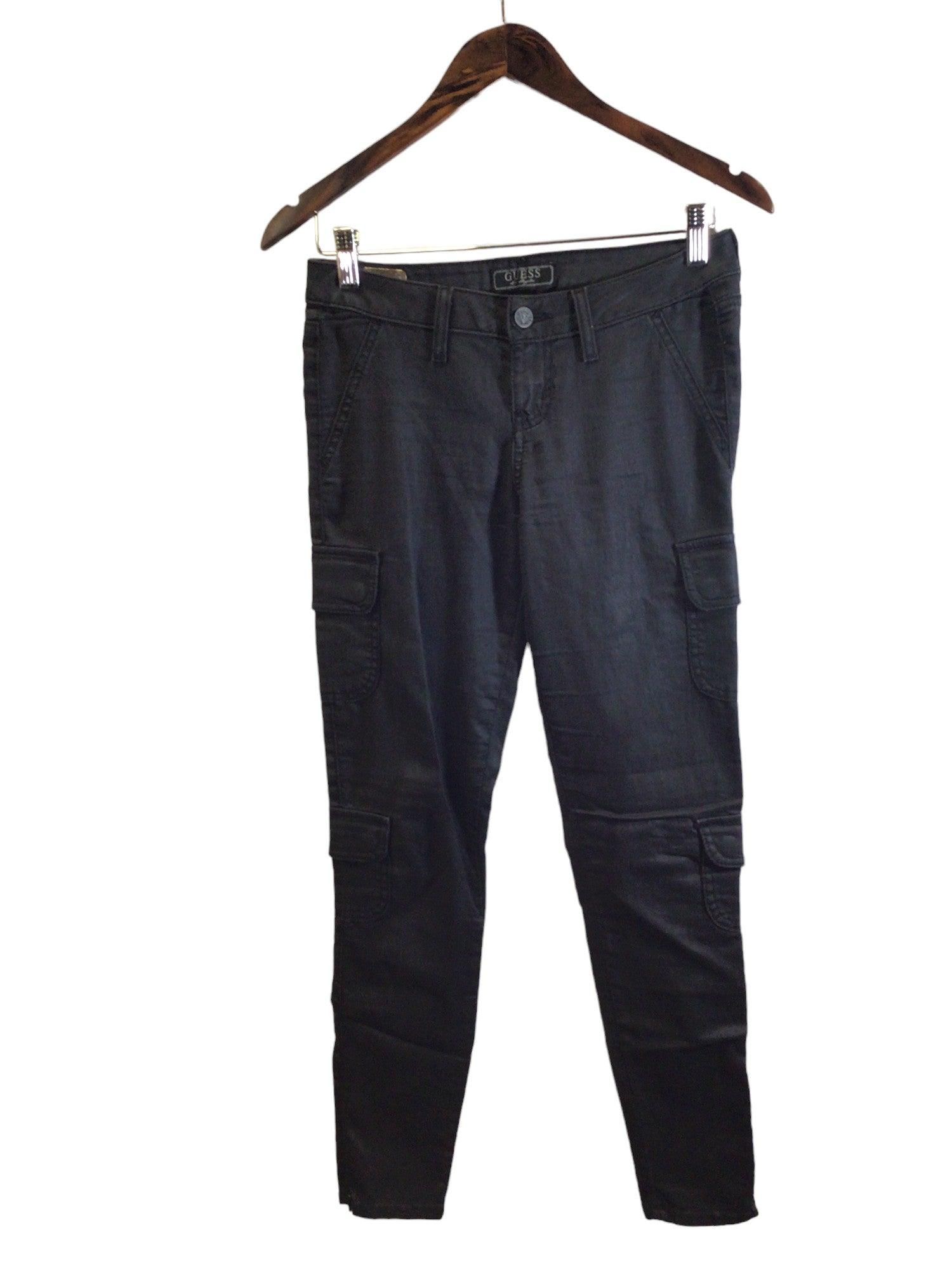 GUESS Women's Stylish Gray Regular Fit Straight-Legged Jeans - Size 26