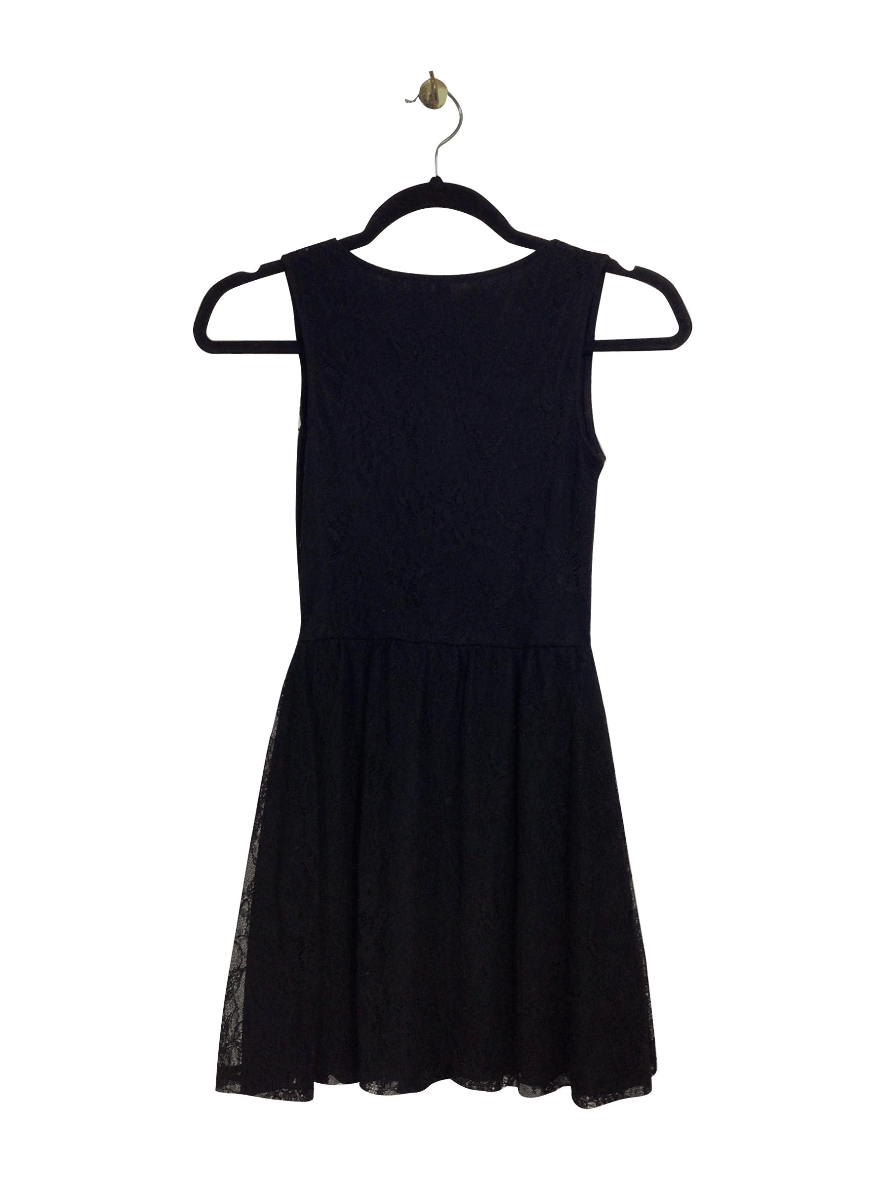 Stylish H&M Black Regular Fit Shift Dress - XS