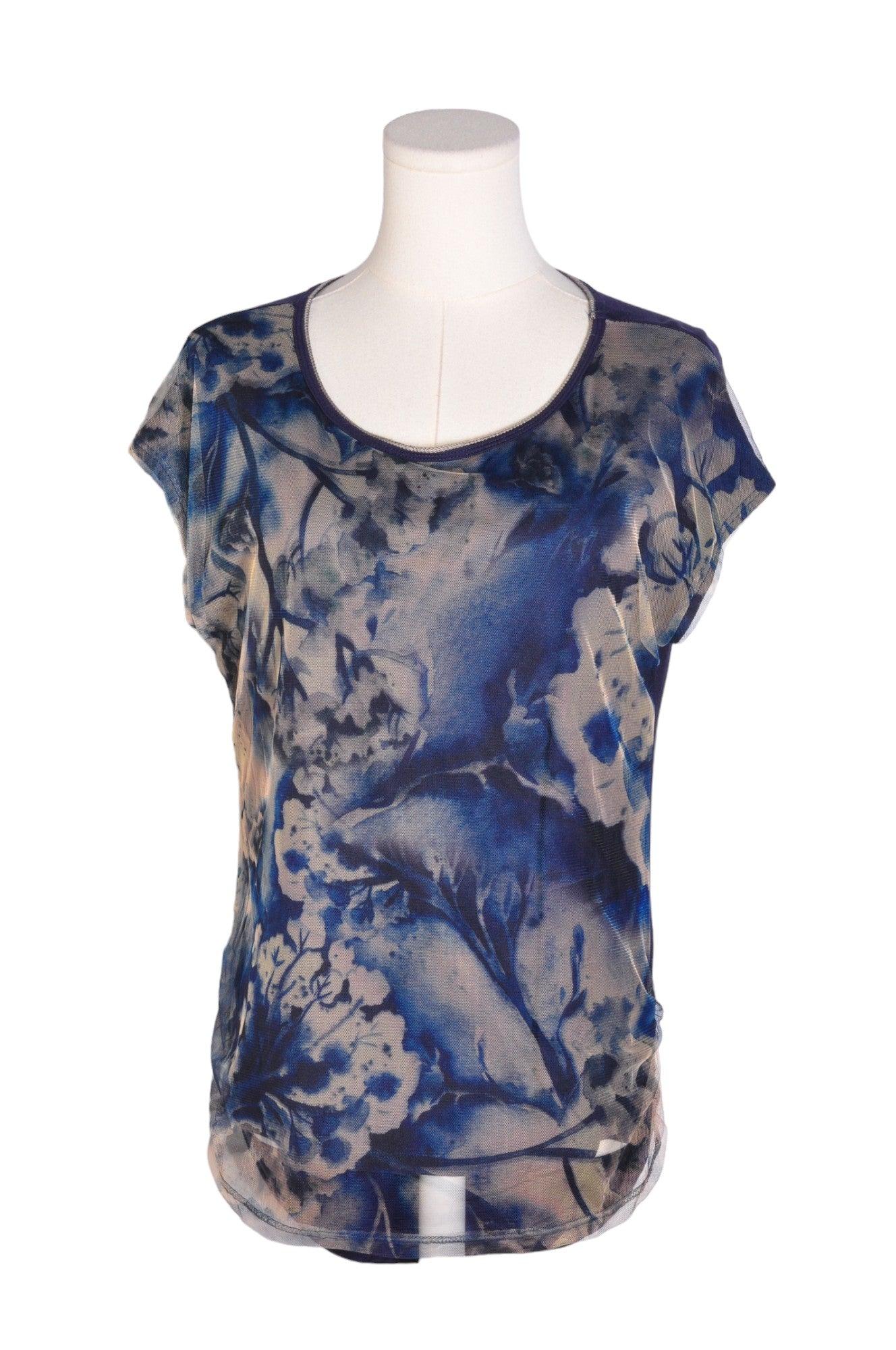 Stylish EDISTA Blue Regular Fit Women's T-Shirt - Size S