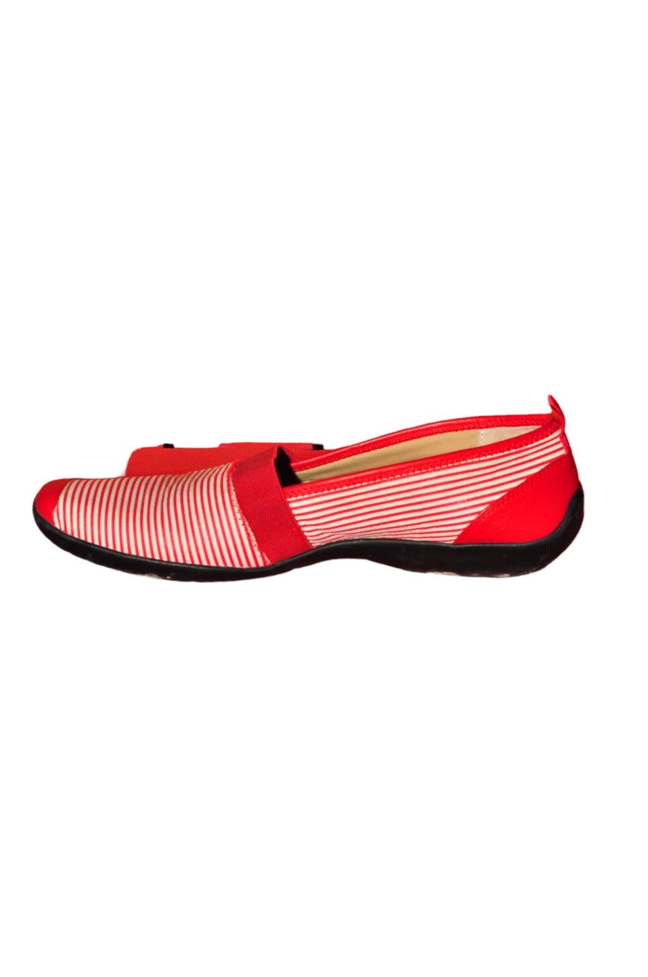 ROS HOMMERSON Stylish Women's Red Flat Shoes with Regular Fit - Size 10.5