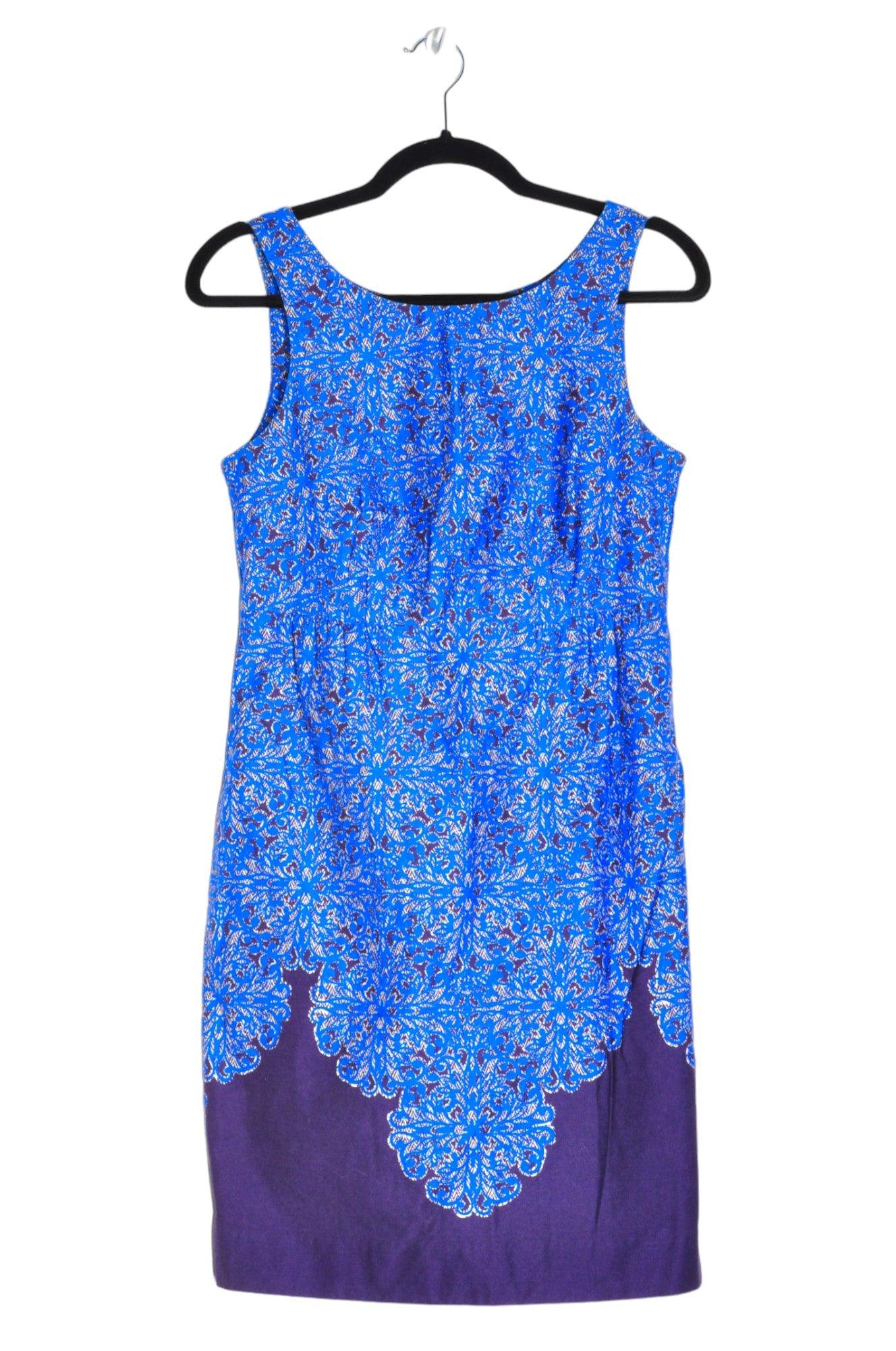 JOE FRESH Stylish Second-Hand Women's Blue Regular-Fit Midi Dress - Size 2