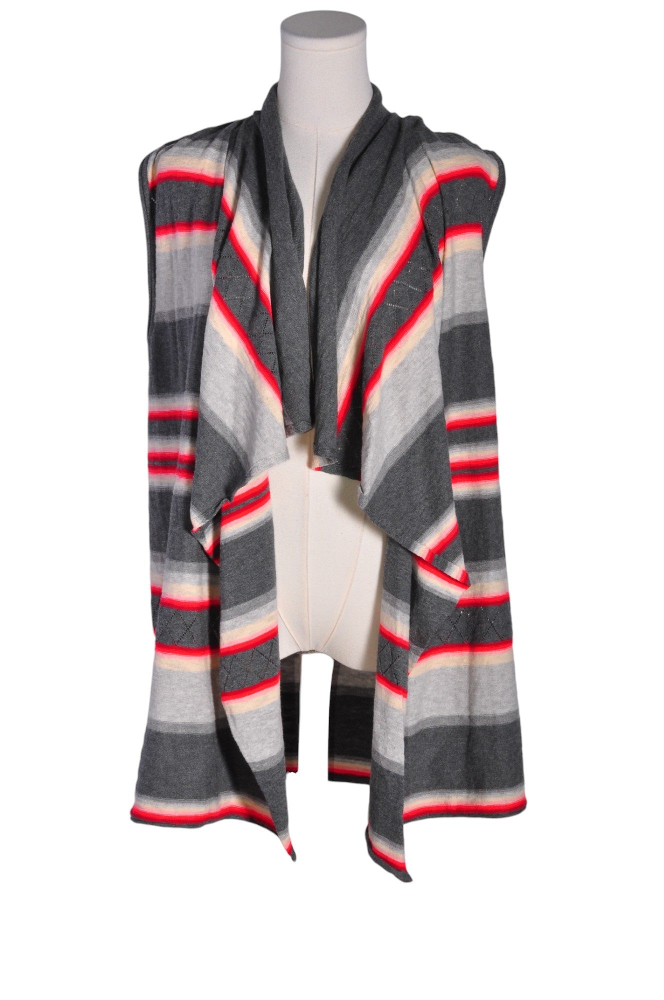EDDIE BAUER Stylish Women's Gray Regular-Fit Cardigan in Size M