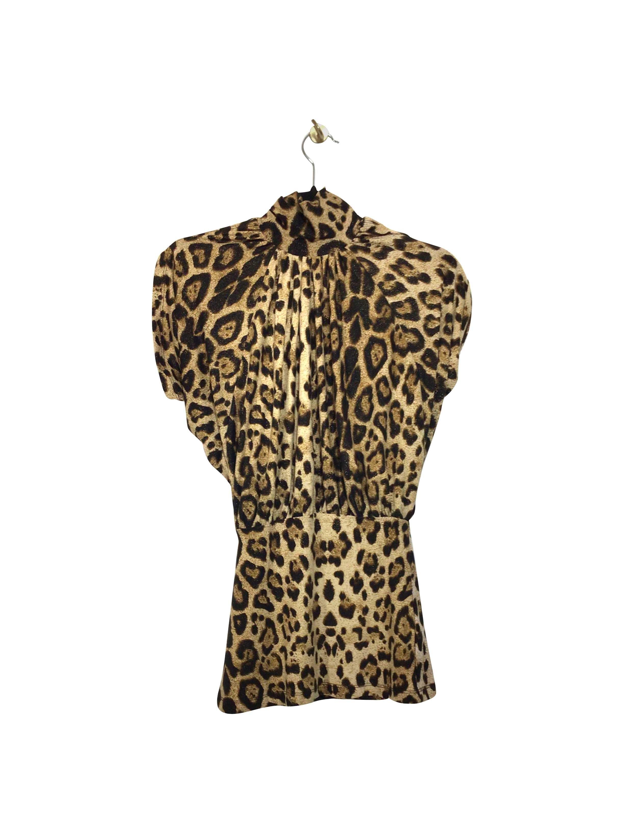 ROSA Stylish Regular Fit Brown Blouse - Size S