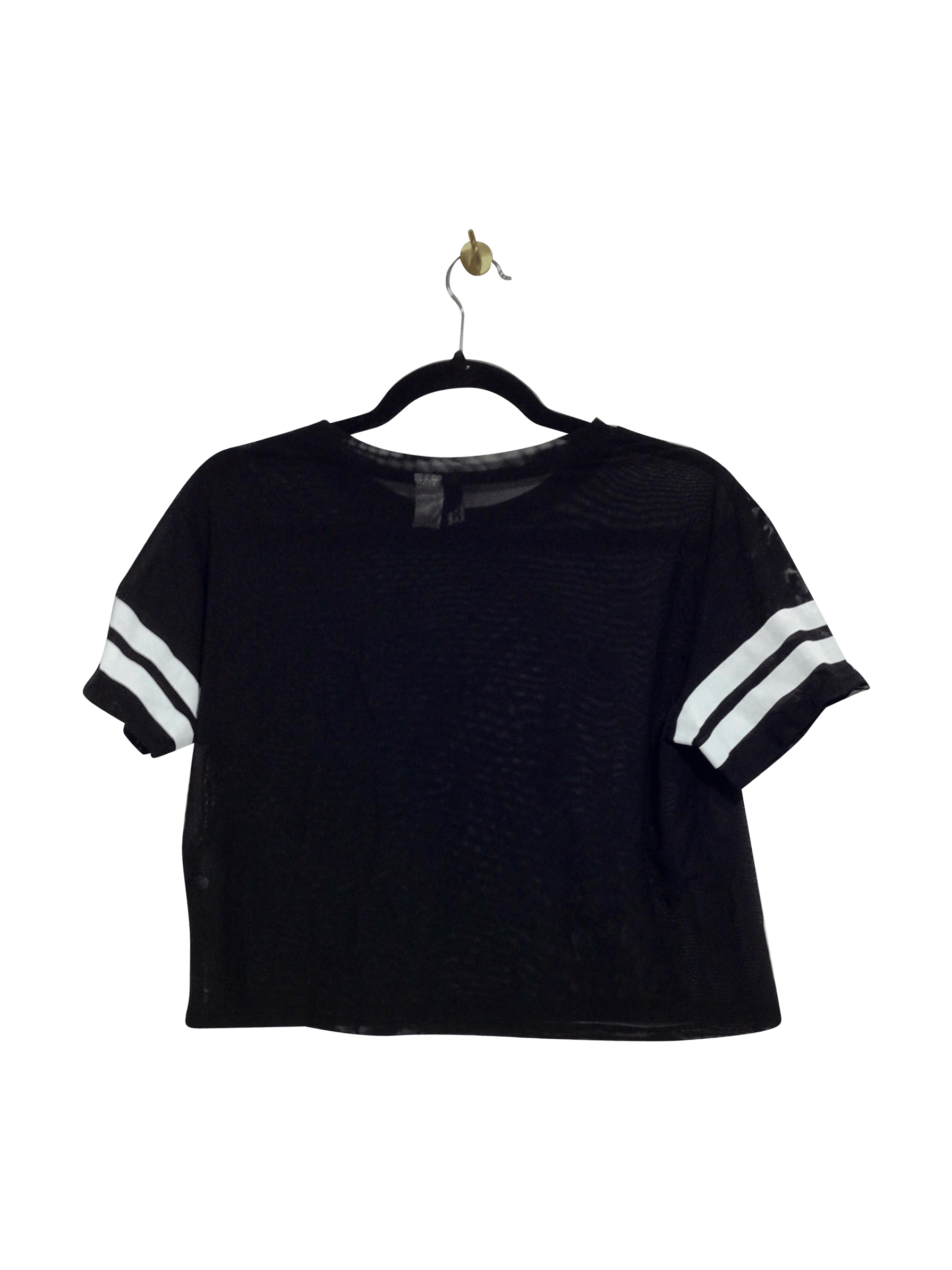 Stylish H&M Black Regular Fit Second-Hand T-Shirt - XS
