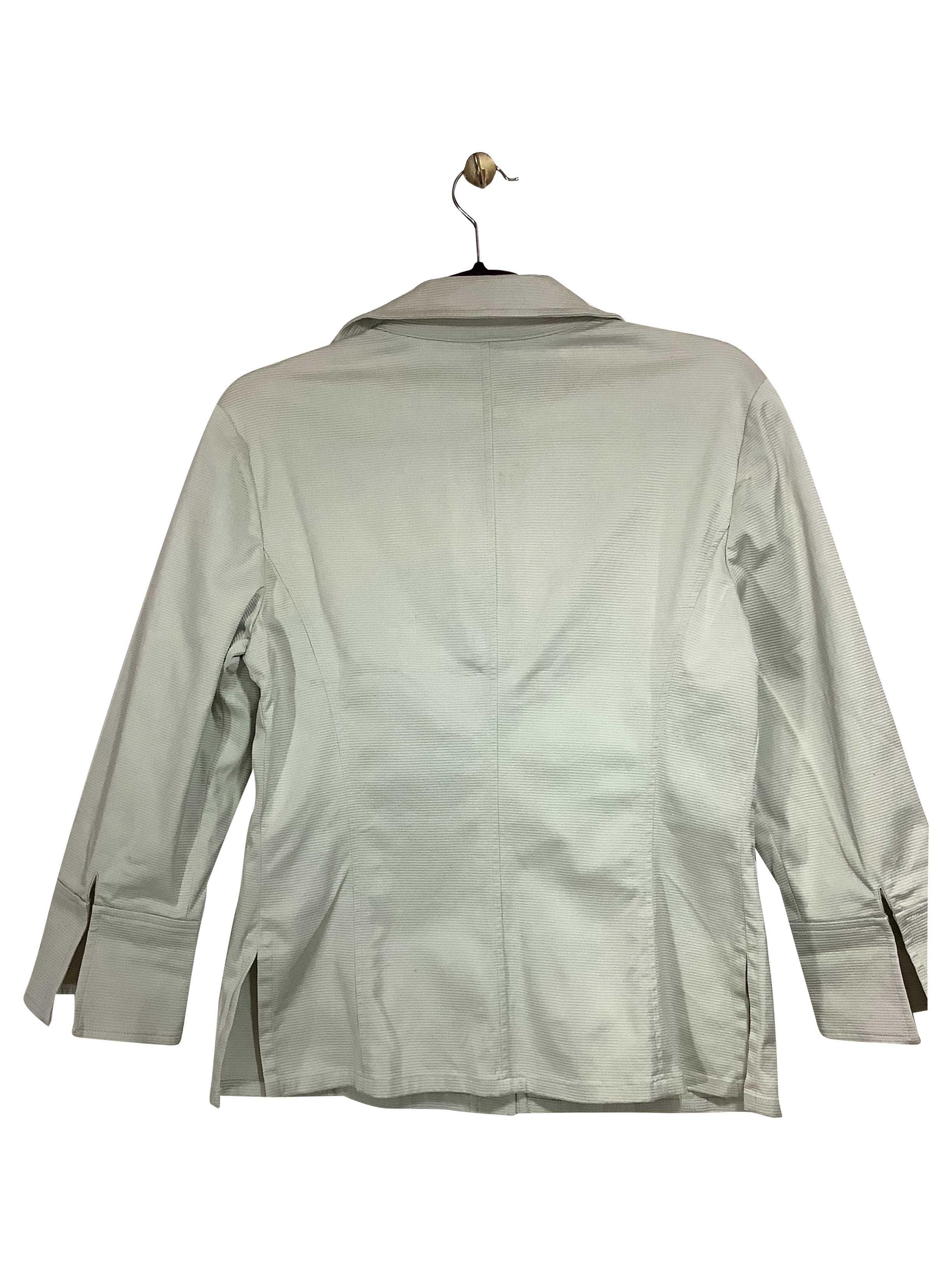 ELLEN TRACY Stylish Regular Fit White Button-down Top - Size 6