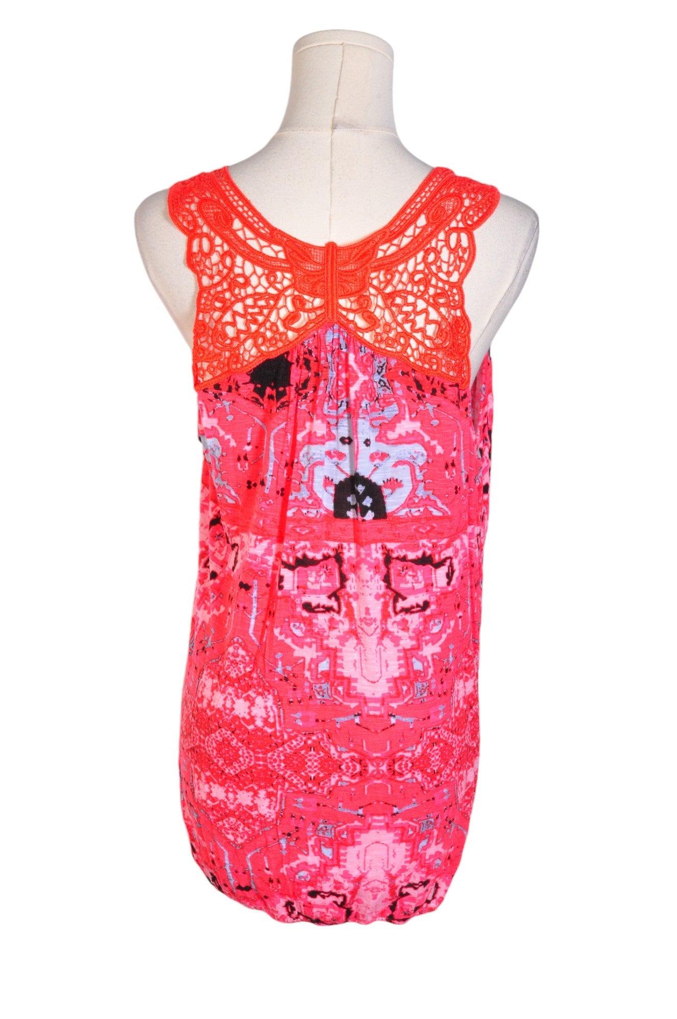 RICKI'S Stylish Pink Regular Fit Women's Tank Tops - Size M