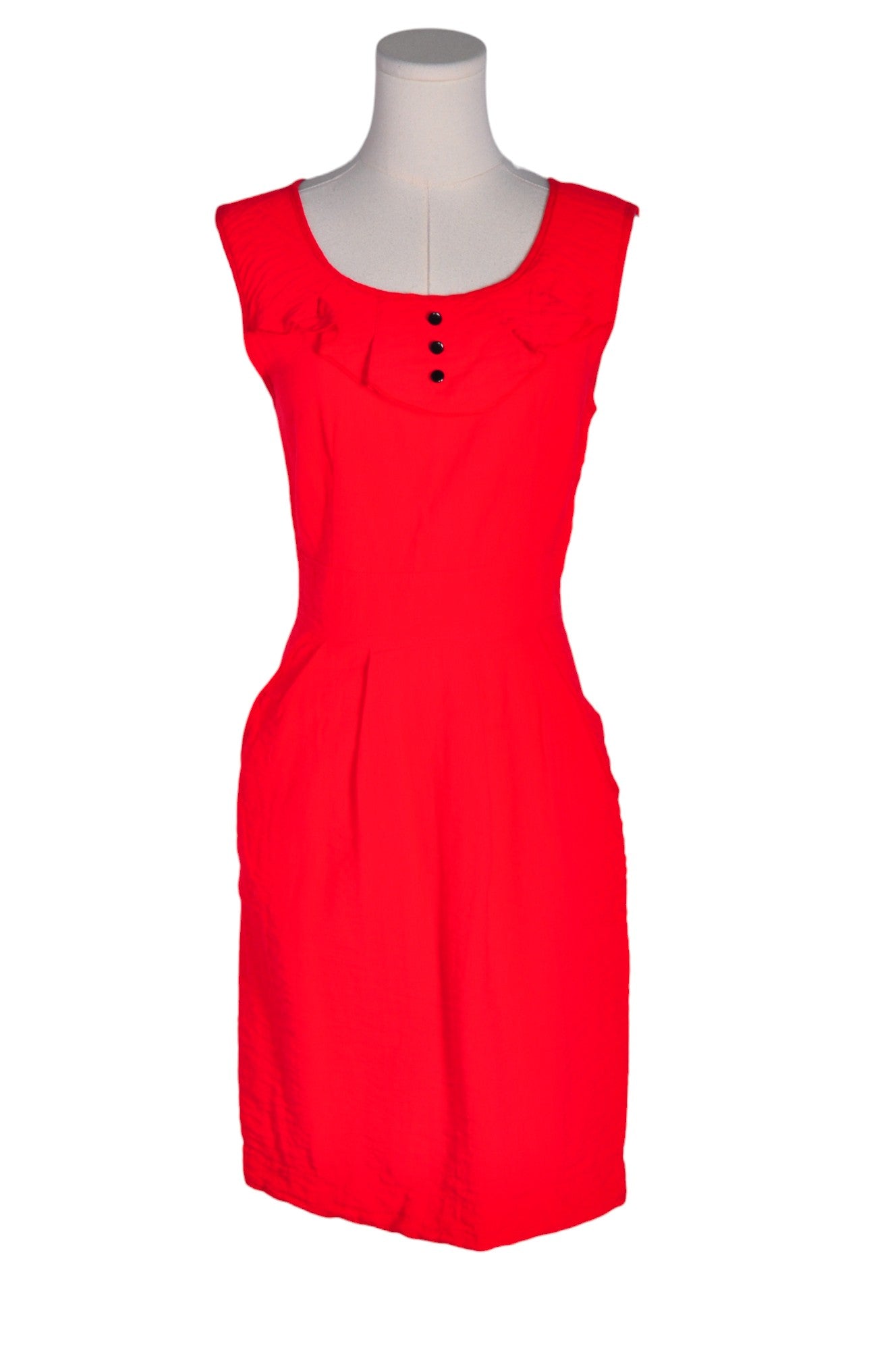 ANNIE 50 Stylish Women's Red Regular-Fit Sheath Dress - Size S