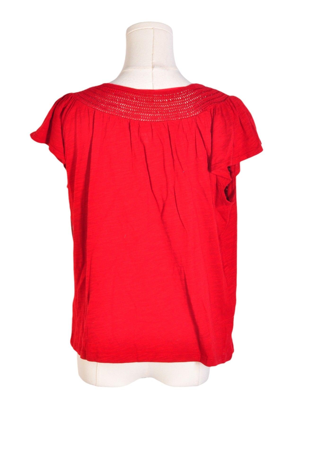 JOE FRESH Stylish Red Regular Fit Women's Blouses - Size M