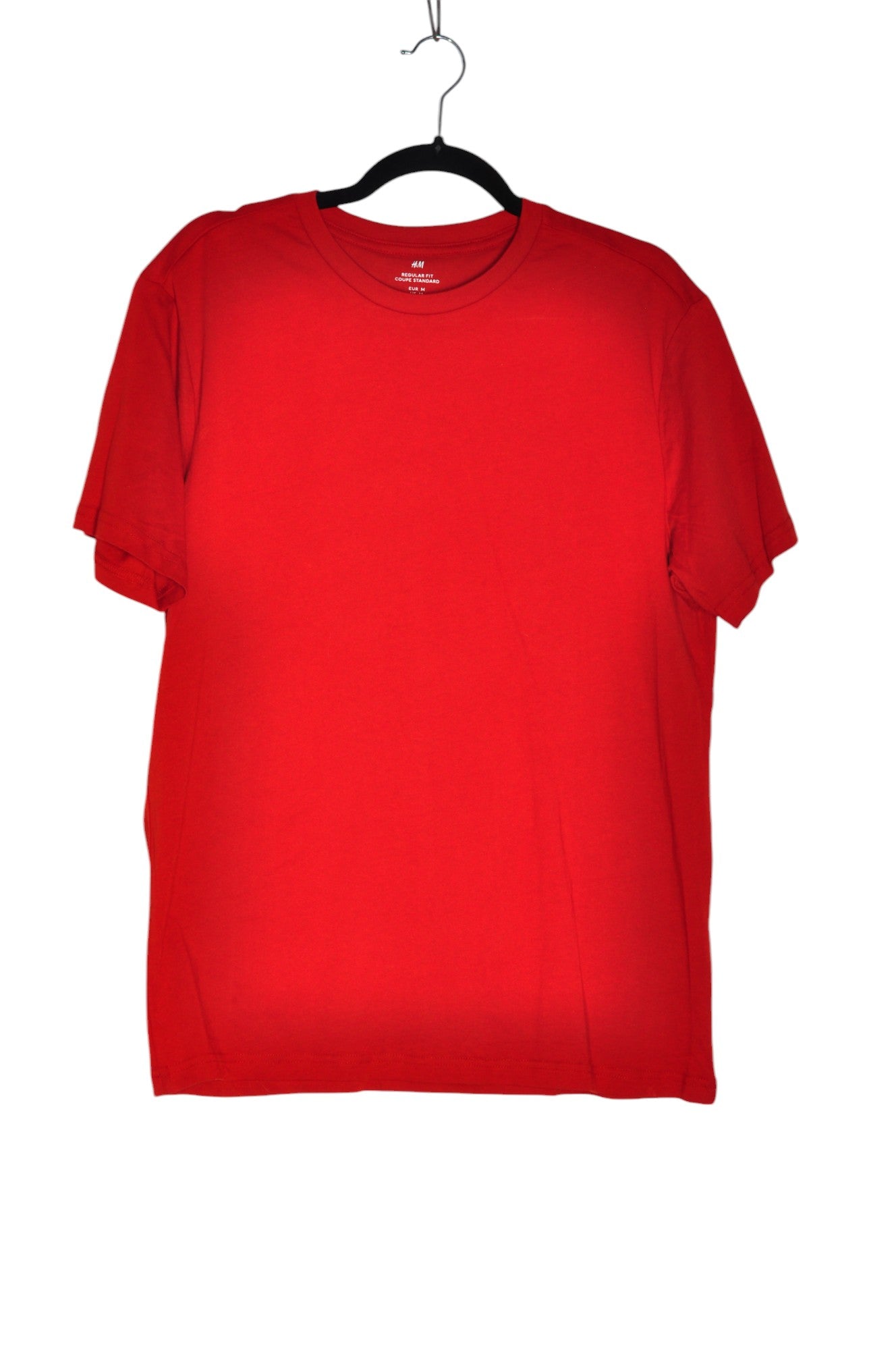 Stylish H&M Men's Regular Fit Red T-Shirt - Size M