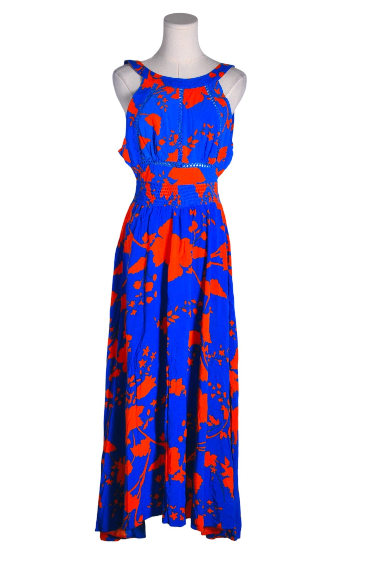 ABLE THE LABEL Stylish Women's Blue Maxi Dress in Regular Fit - Size M