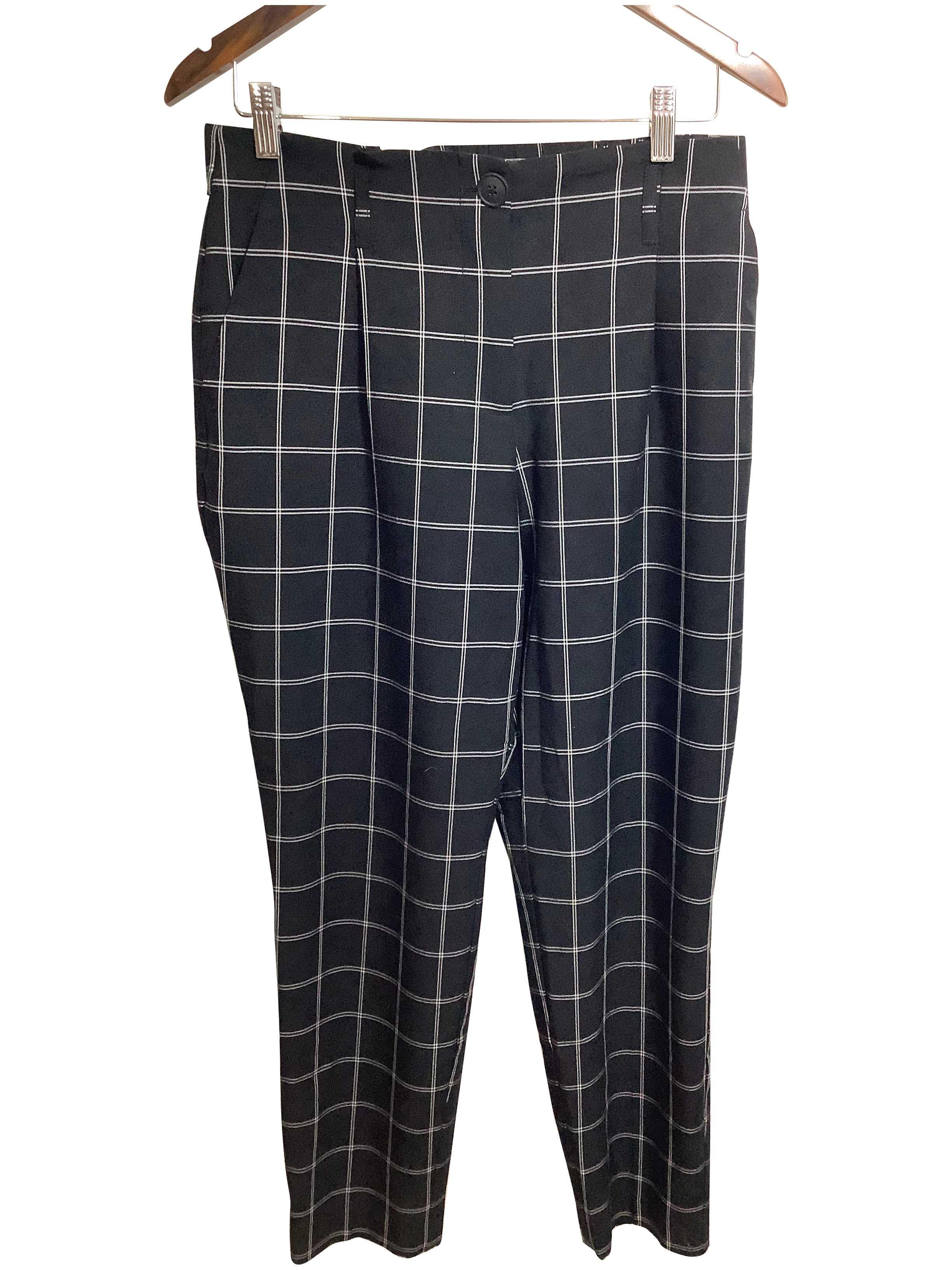 REITMANS Classic Regular Fit Black Pant - Size 8
