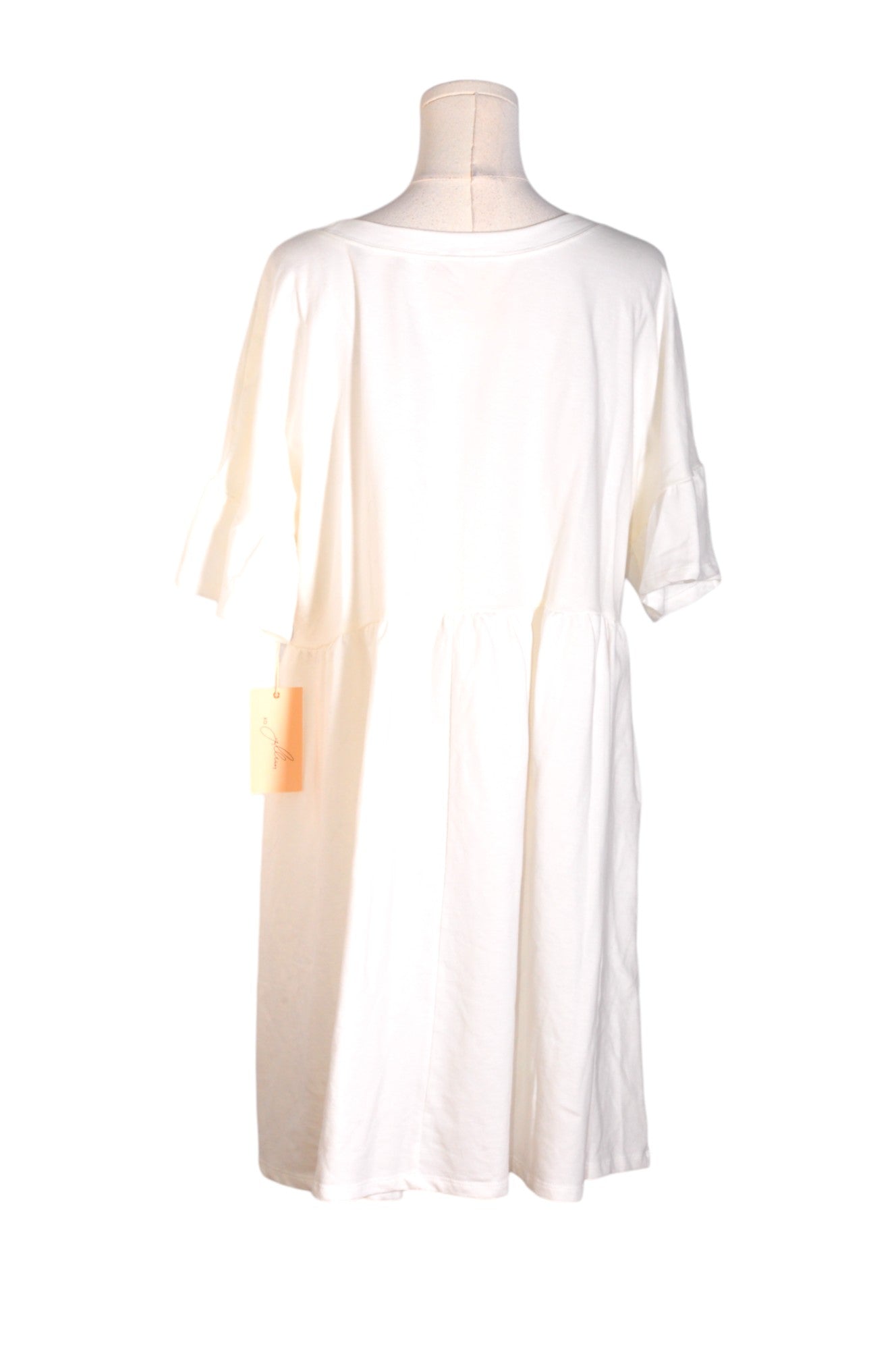 JILLIAN HARRIS Women's Elegant White Regular-Fit Drop Waist Dress - Size L