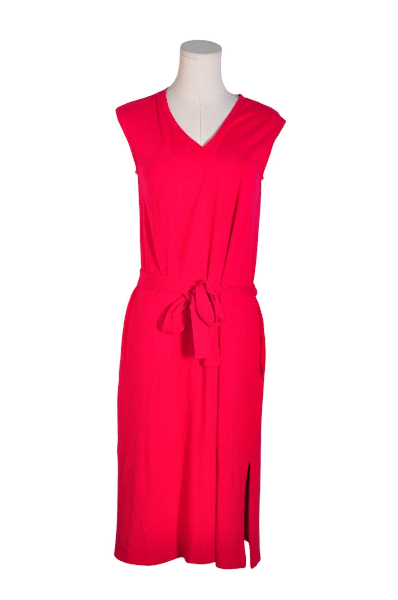 ENCIRCLED Stylish Women's Red Regular Fit Wrap Dress - Size S