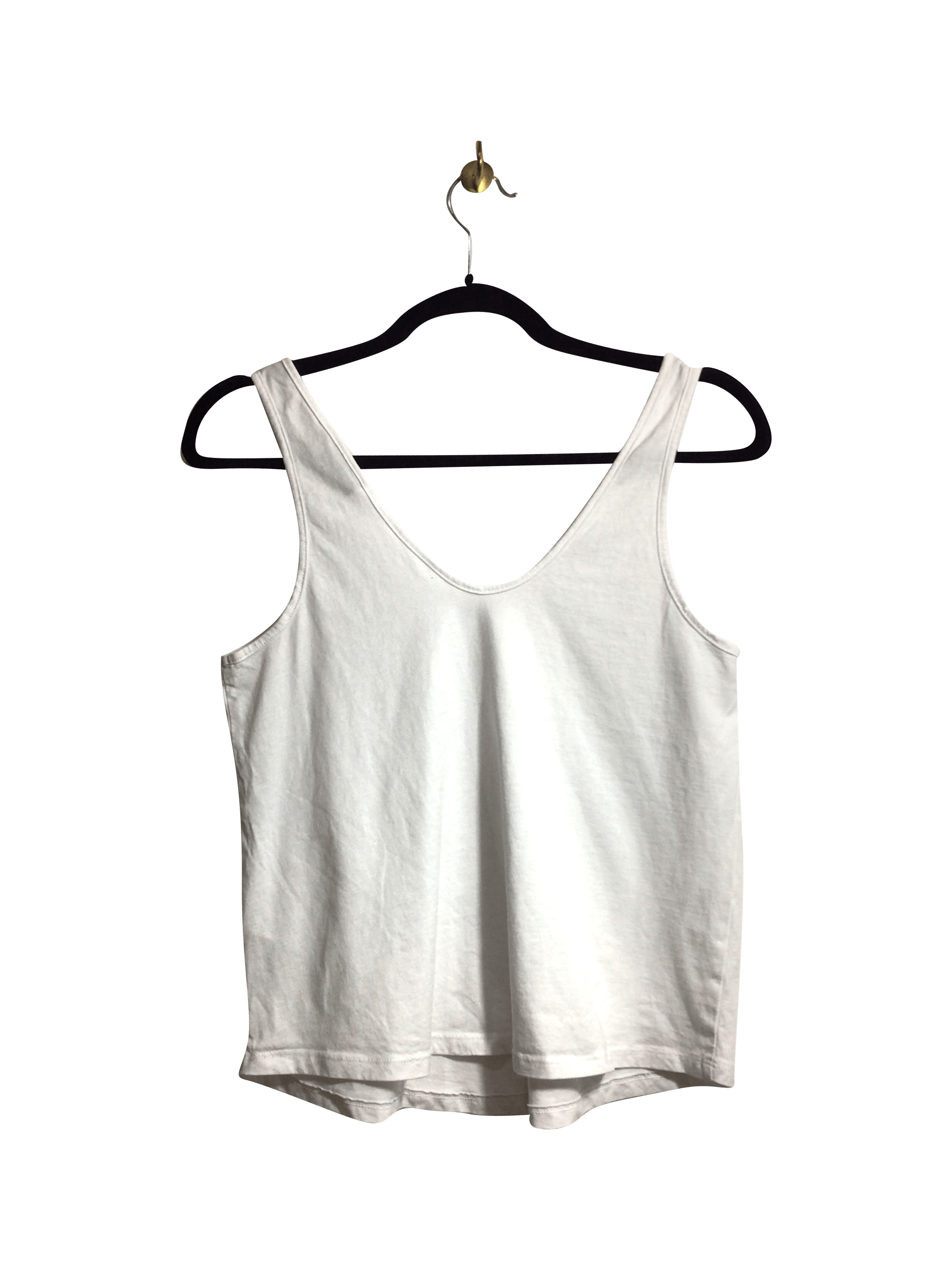 ASOS Women's Stylish Regular-Fit White Tank Tops - Size 4