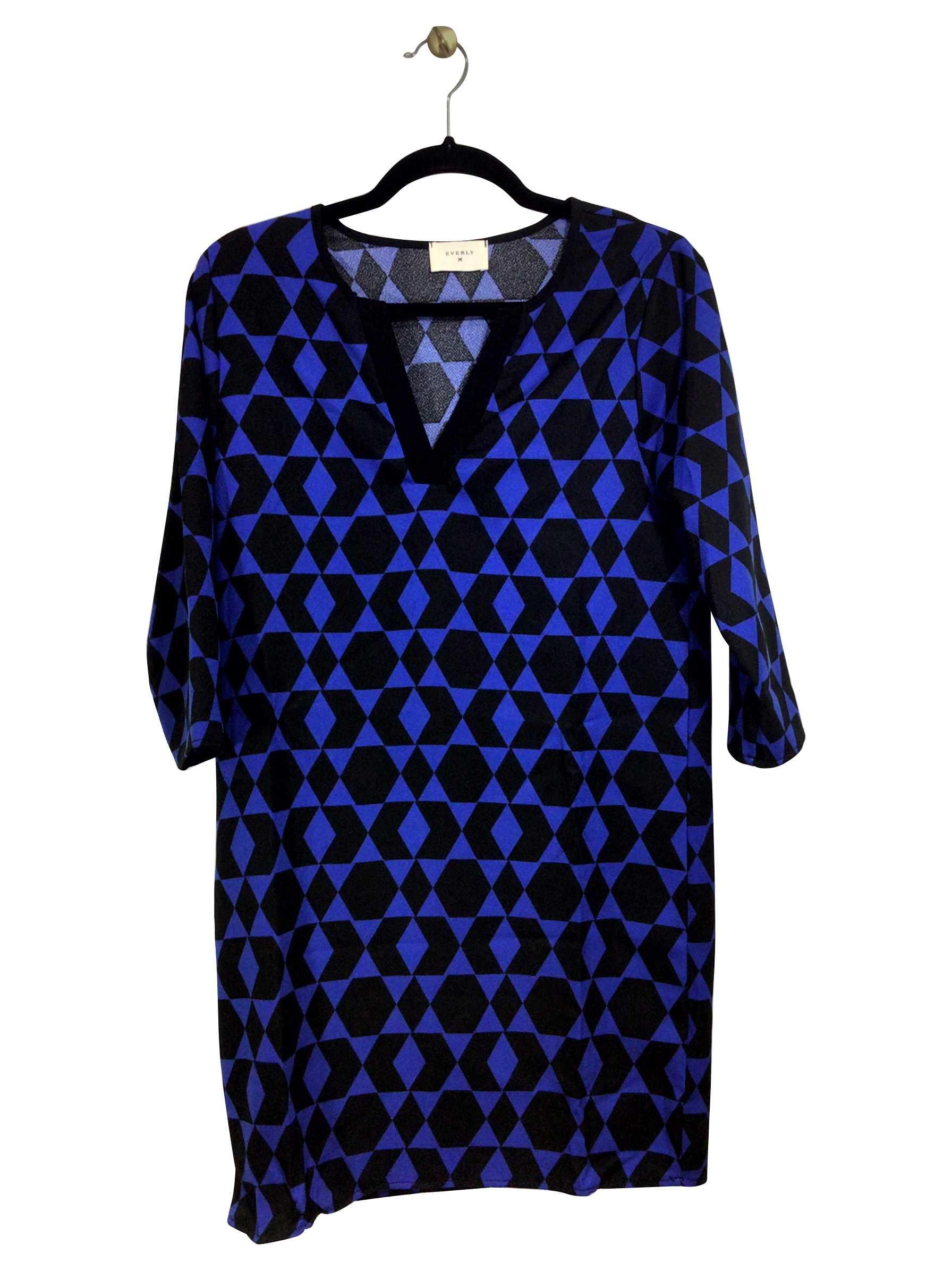 EVERLY Stunning Regular Fit Blue Midi Dress - Size S