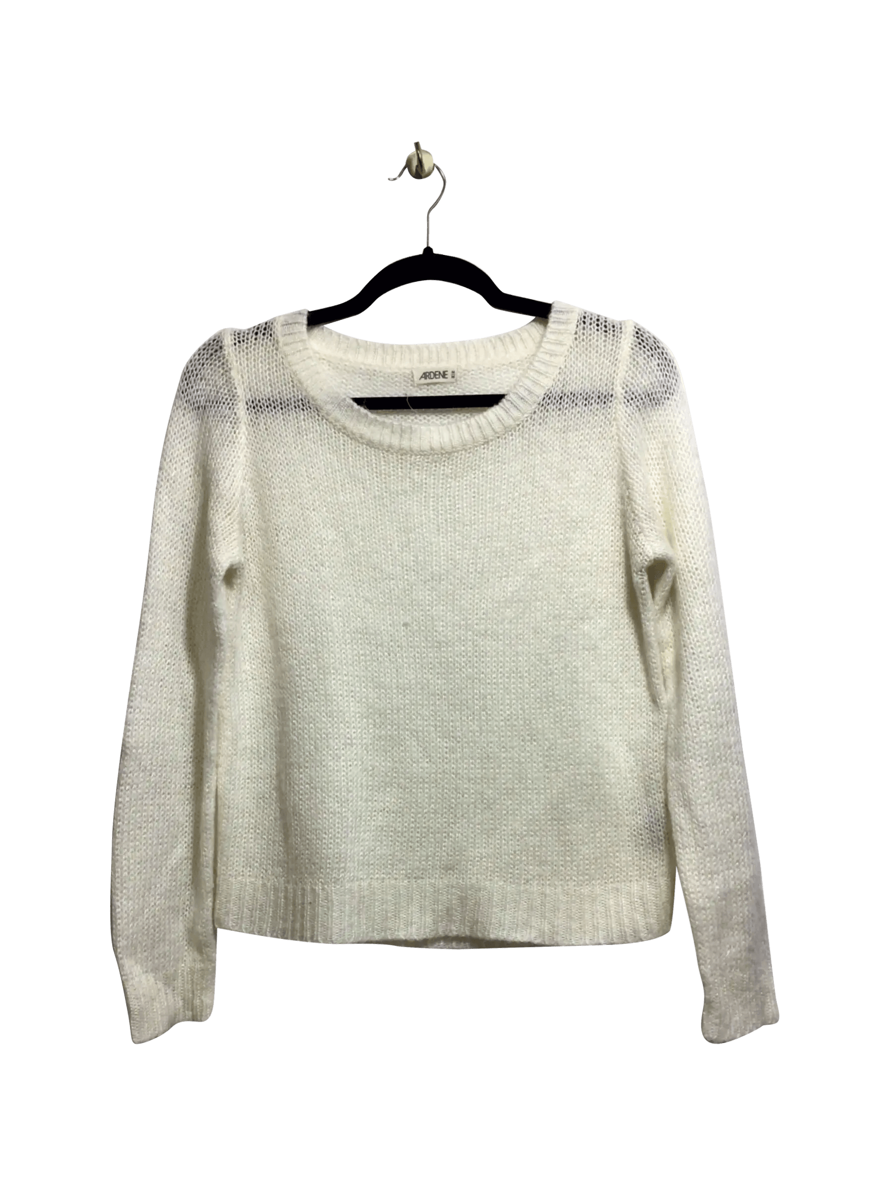 ARDENE Stylish Regular Fit White Sweatshirt - Size M