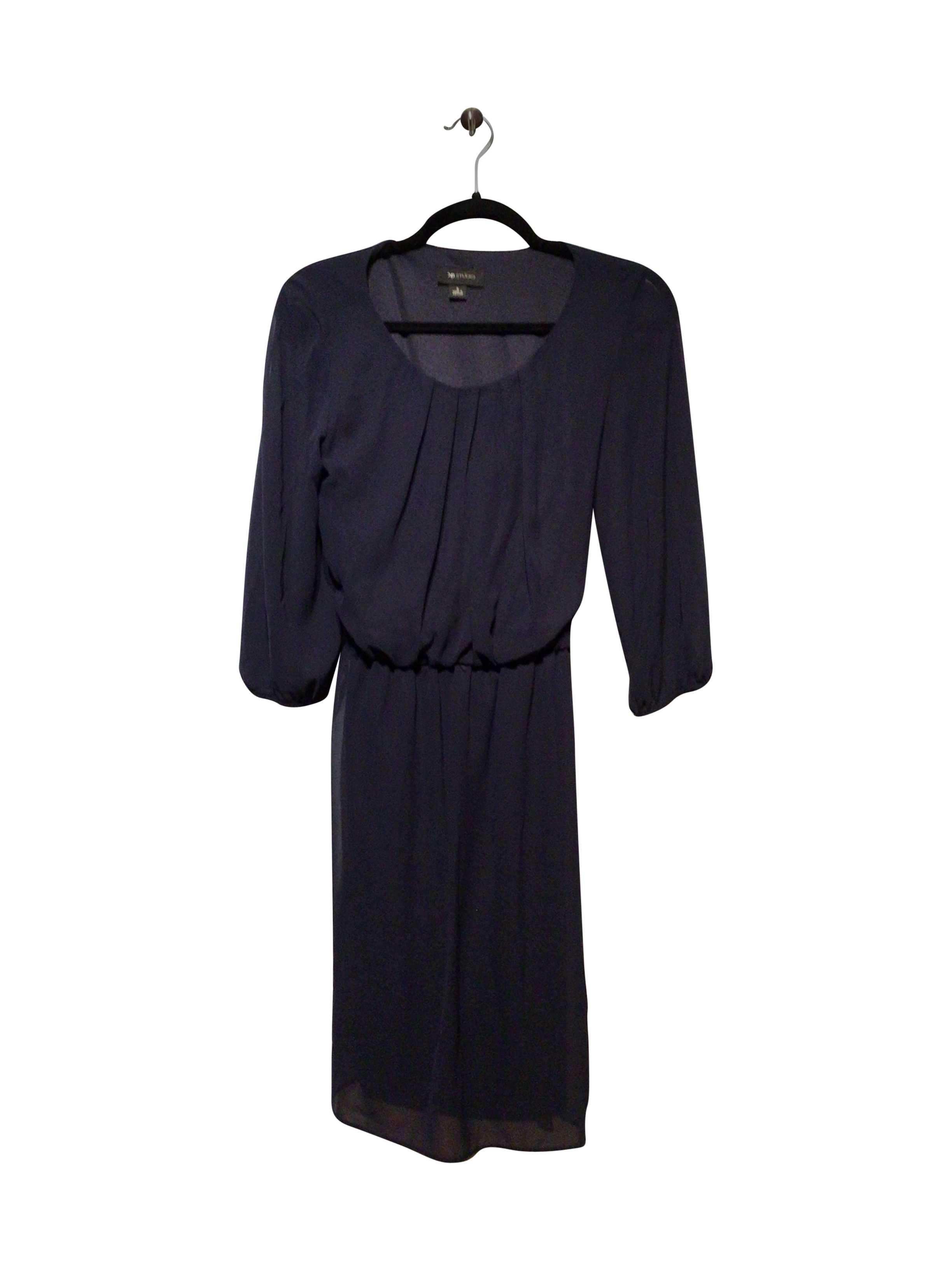 AB STUDIO Stylish Regular Fit Blue Wrap Dress - Size S