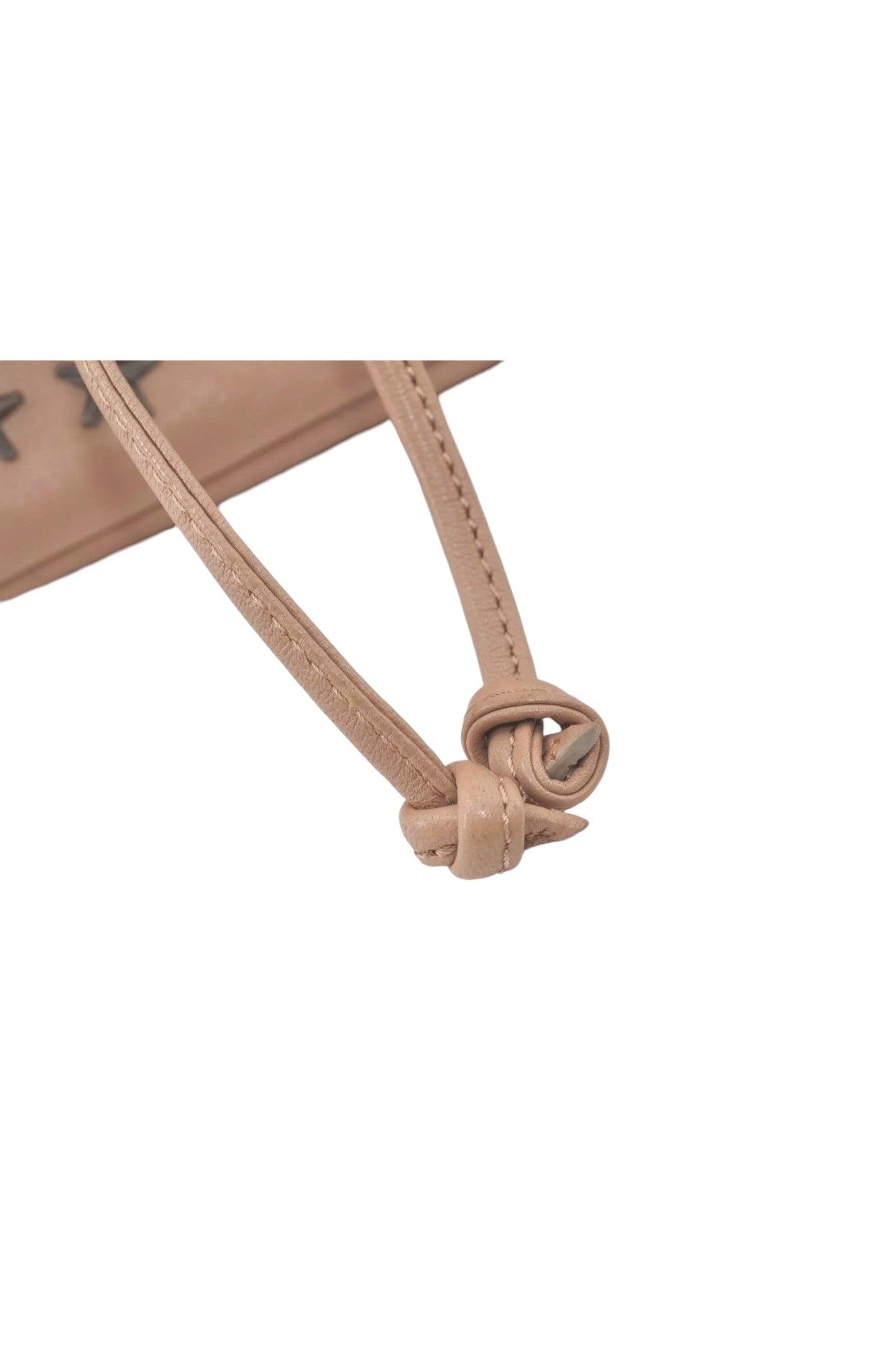 JIMMY CHOO Vintage Stella Star Studded Pink Beige Leather Backpack - 7492K, Stylish and Functional