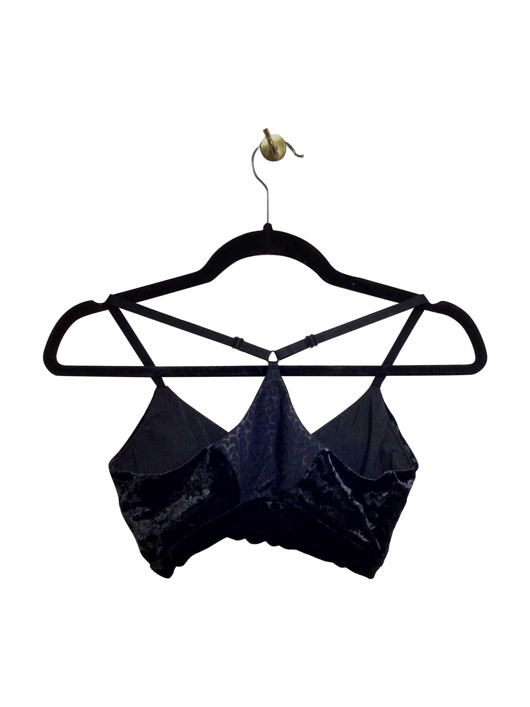 GOOD AMERICAN Stylish Regular Fit Black Bra - Size 1