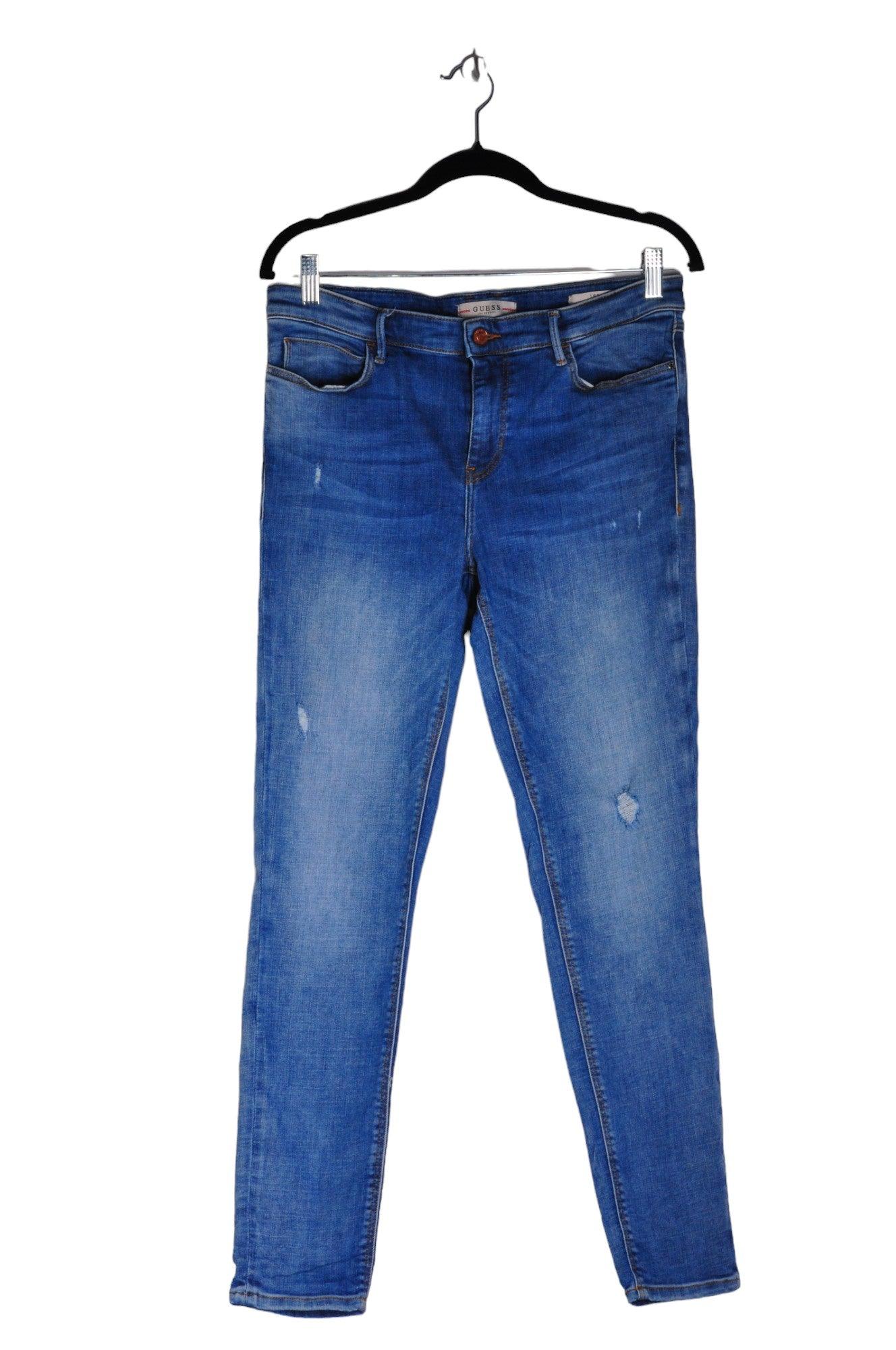 Stylish GUESS Women's Blue Regular-Fit Straight-Legged Jeans - Size 31