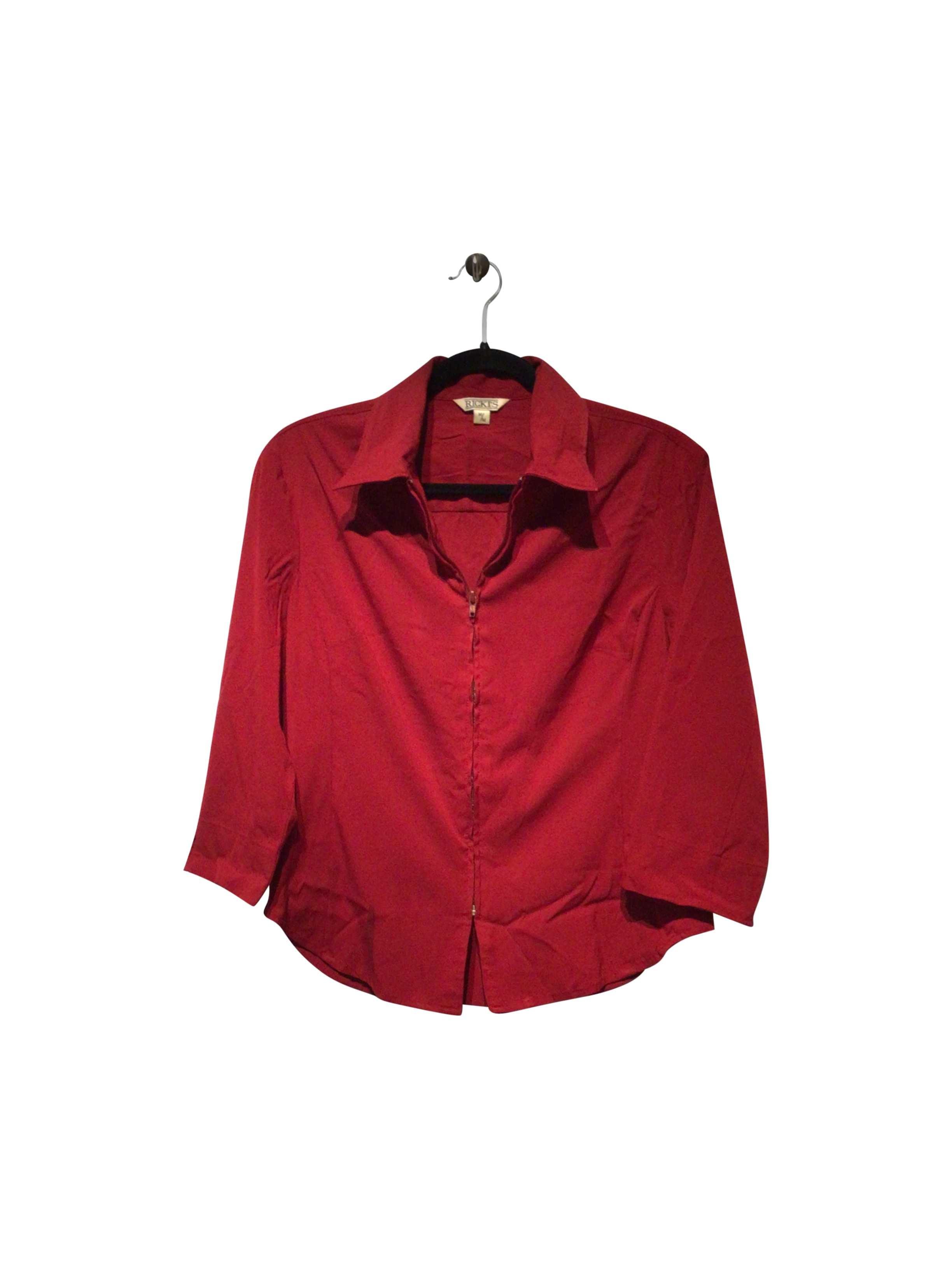 RICKI'S Stylish Regular Fit Red Blouse - Size M