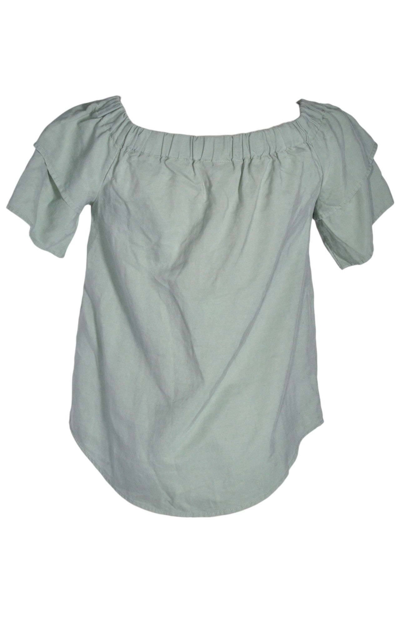 H&M Second Hand Green Regular Fit Women's Blouse - Size 4