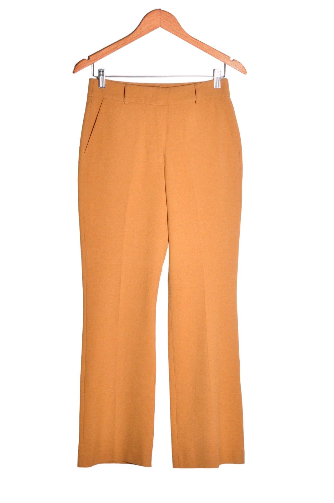 GIORDANO Stylish Women's Brown Regular-Fit Work Pants - Size S