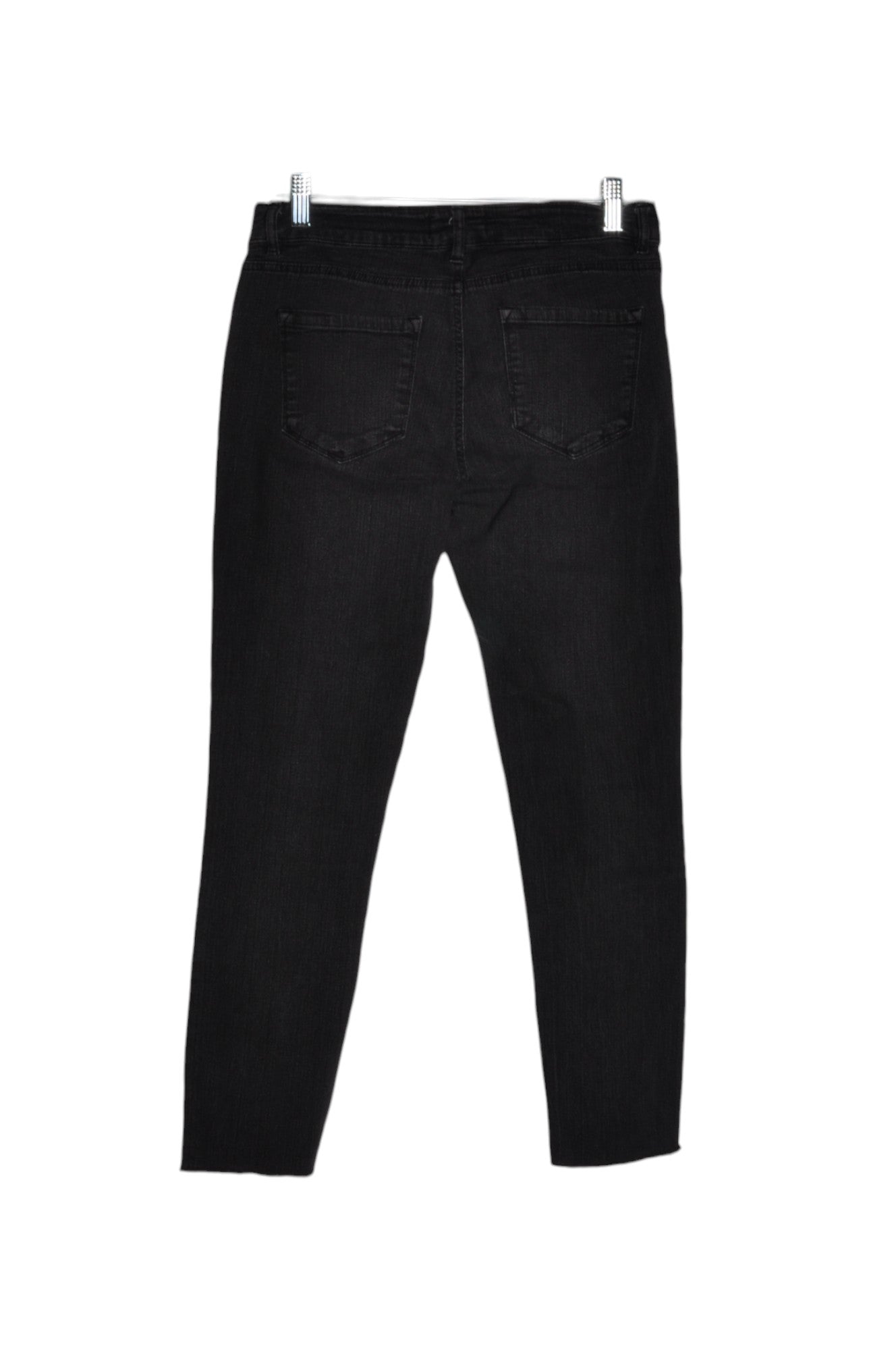 ARDENE Stylish Women's Black Regular-Fit Straight-Legged Jeans - Size 7