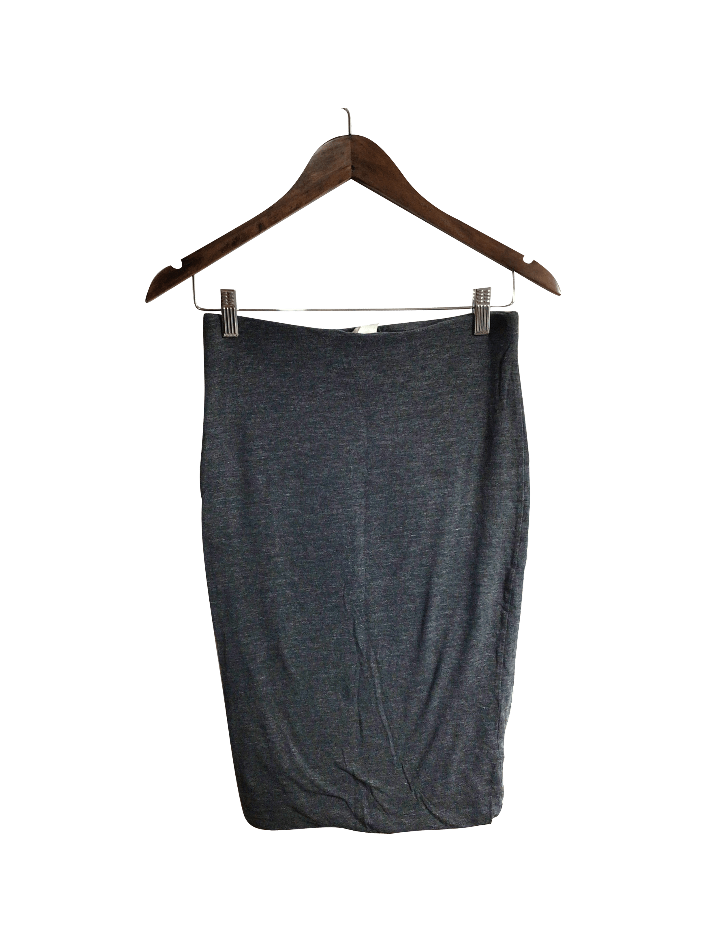 Stylish H&M Second-Hand Women's Gray Regular Fit Bodycon Skirt - Size S