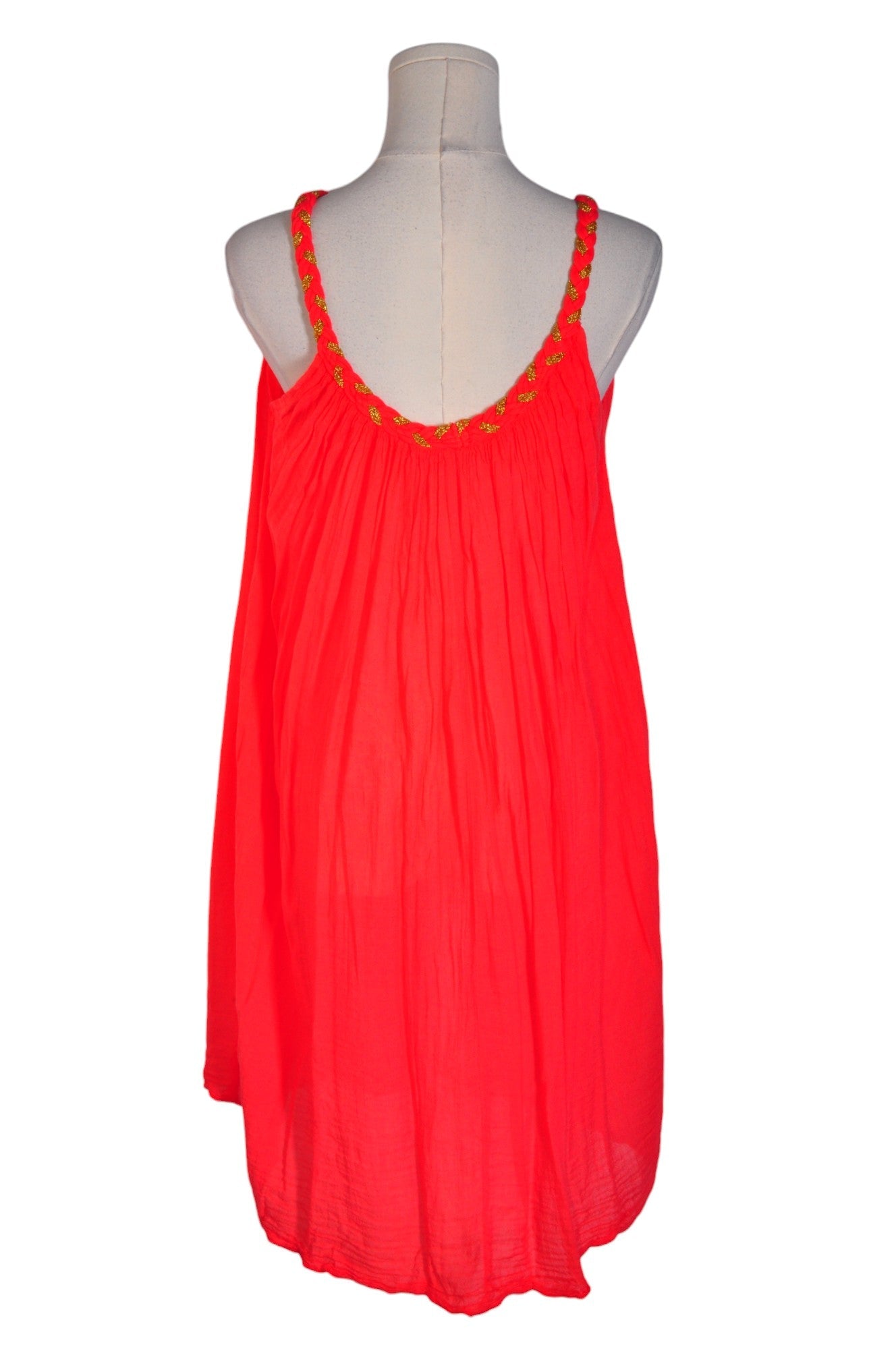 GRIGOROPOULOU Stylish Women's Orange Mini Dress - Regular Fit, Size S
