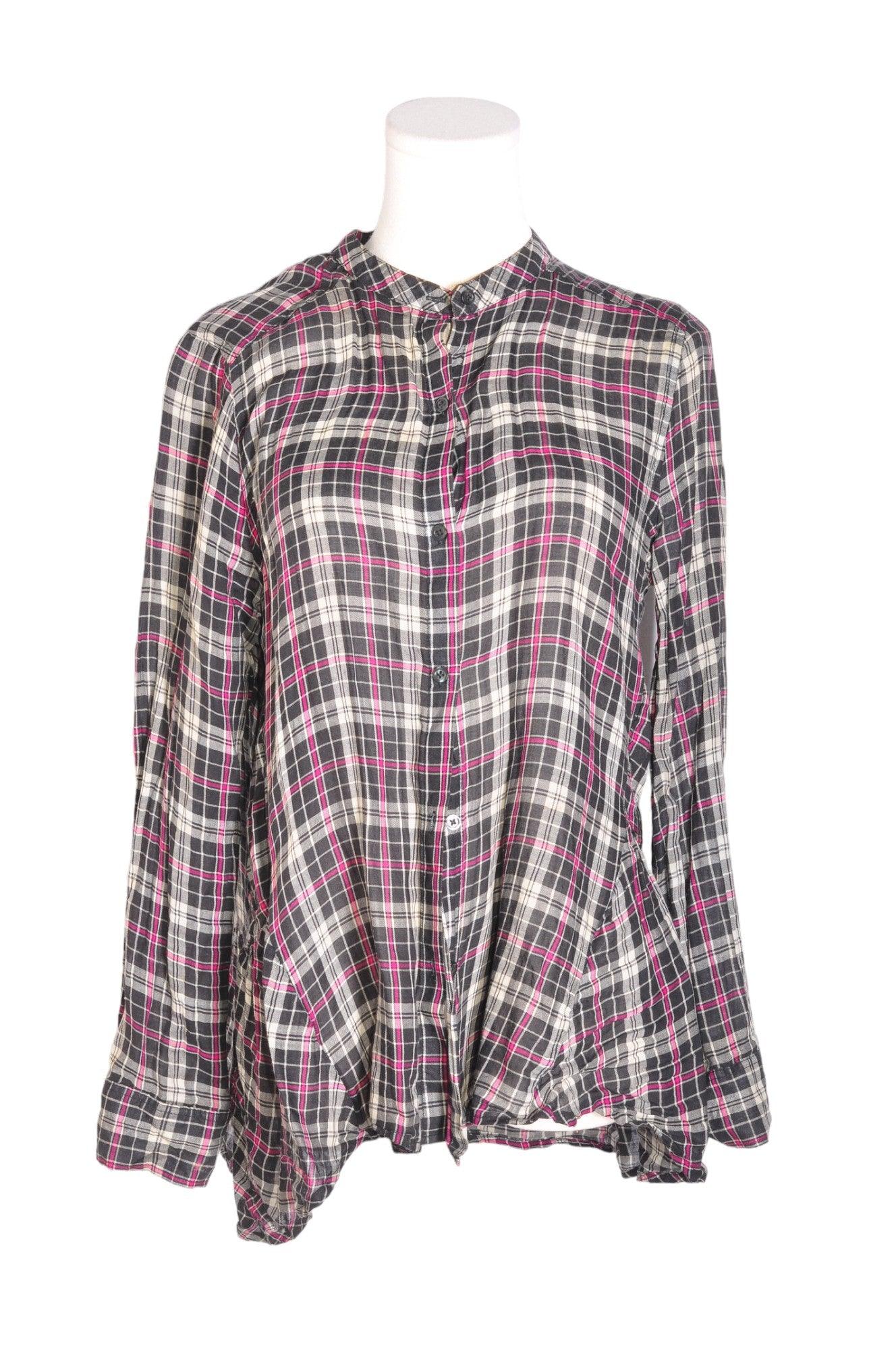 JOE FRESH Stylish Women's Black Button - Down Regular - Fit Top in Size M