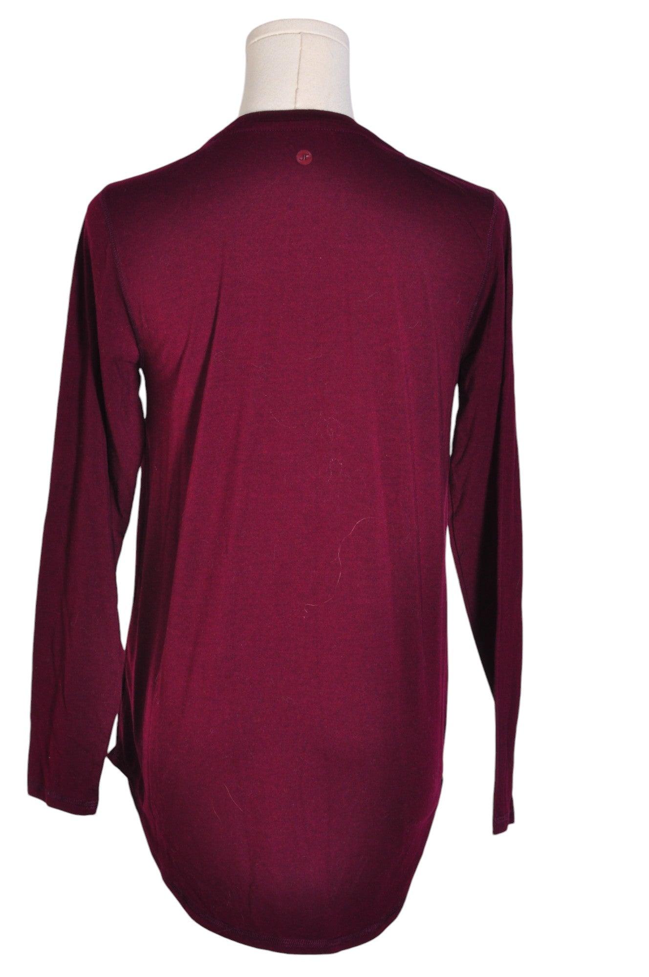 JOE FRESH Stylish Women's Regular-Fit Purple Long-Sleeve Crew Neck T-Shirt - Size S