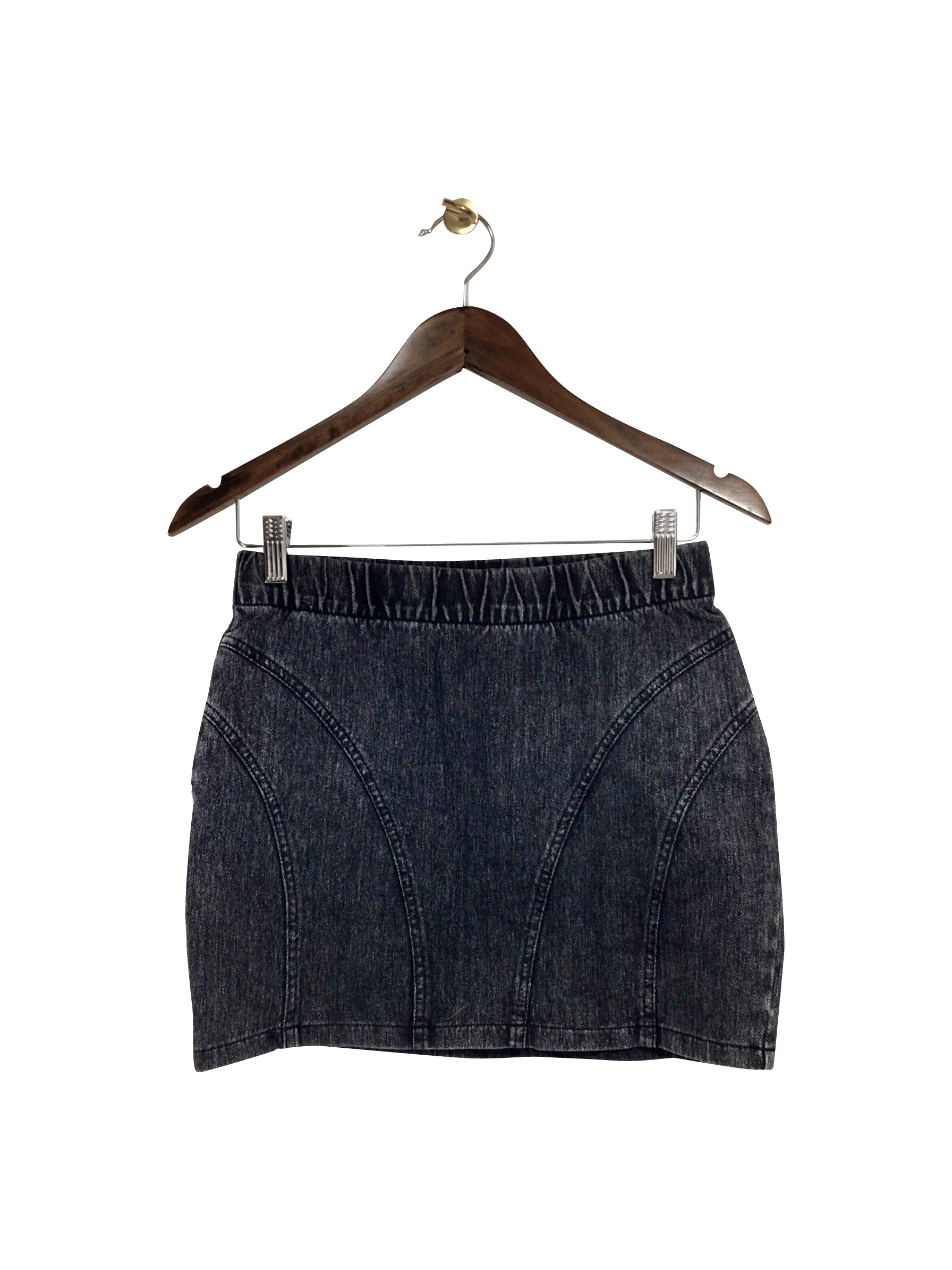 H&M Stylish Regular Fit Black Skirt - Size 8
