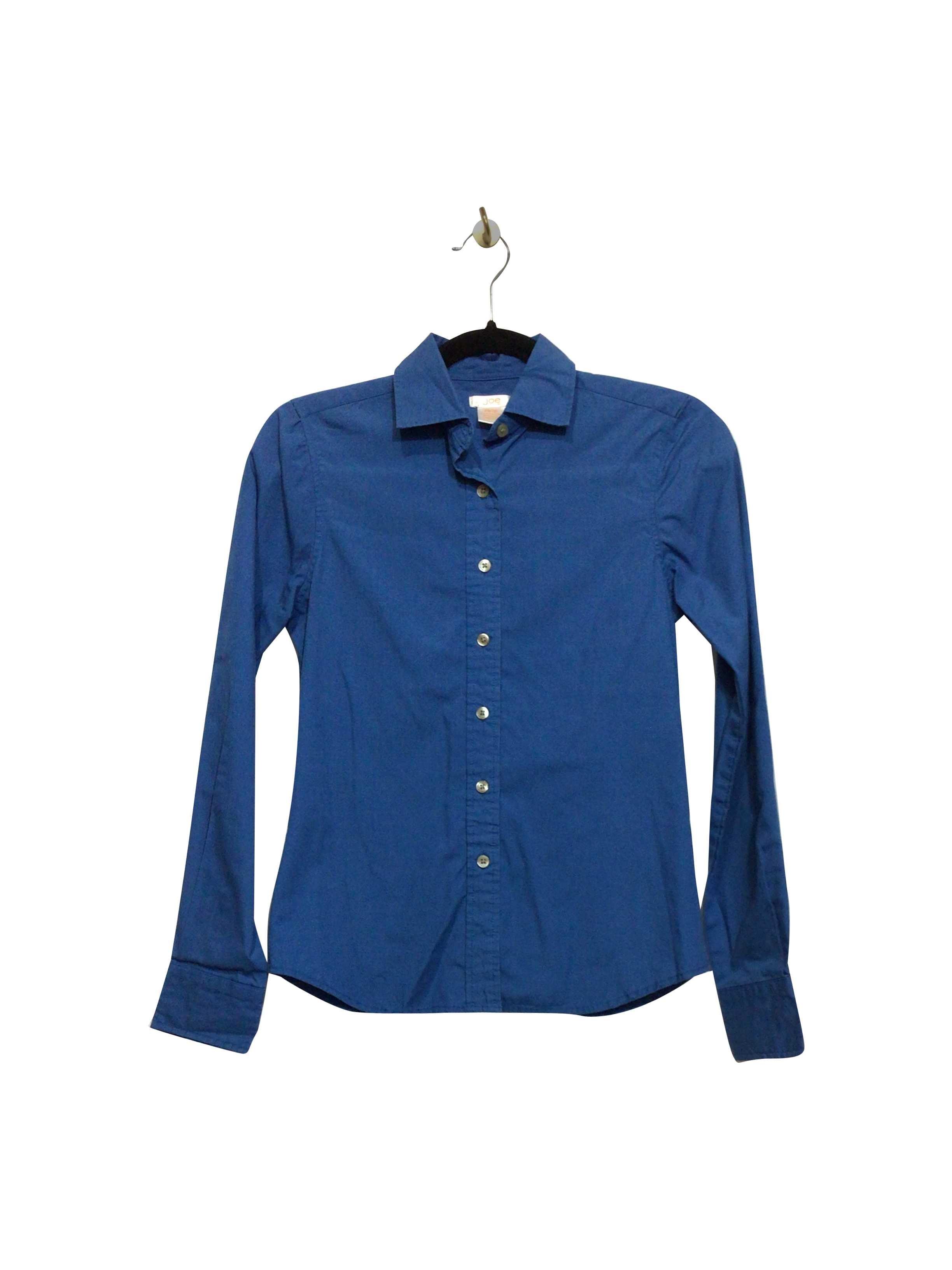 JOE FRESH Stylish Regular Fit Blue Button-down Top - Size XS