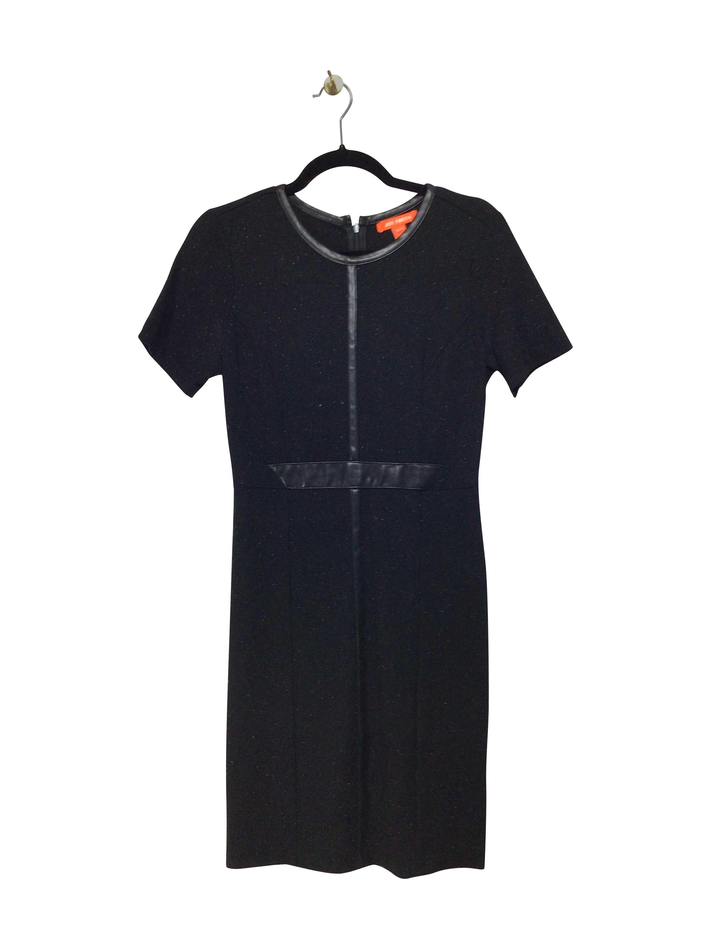 JOE FRESH Stylish Regular Fit Black Midi Dress - XS
