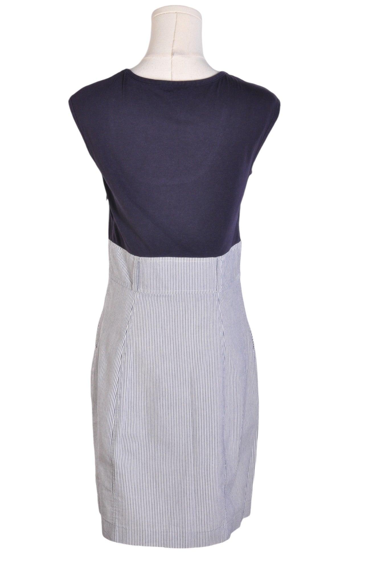 Stylish ARMANI Blue Regular Fit Women's Sheath Dress - Size 8