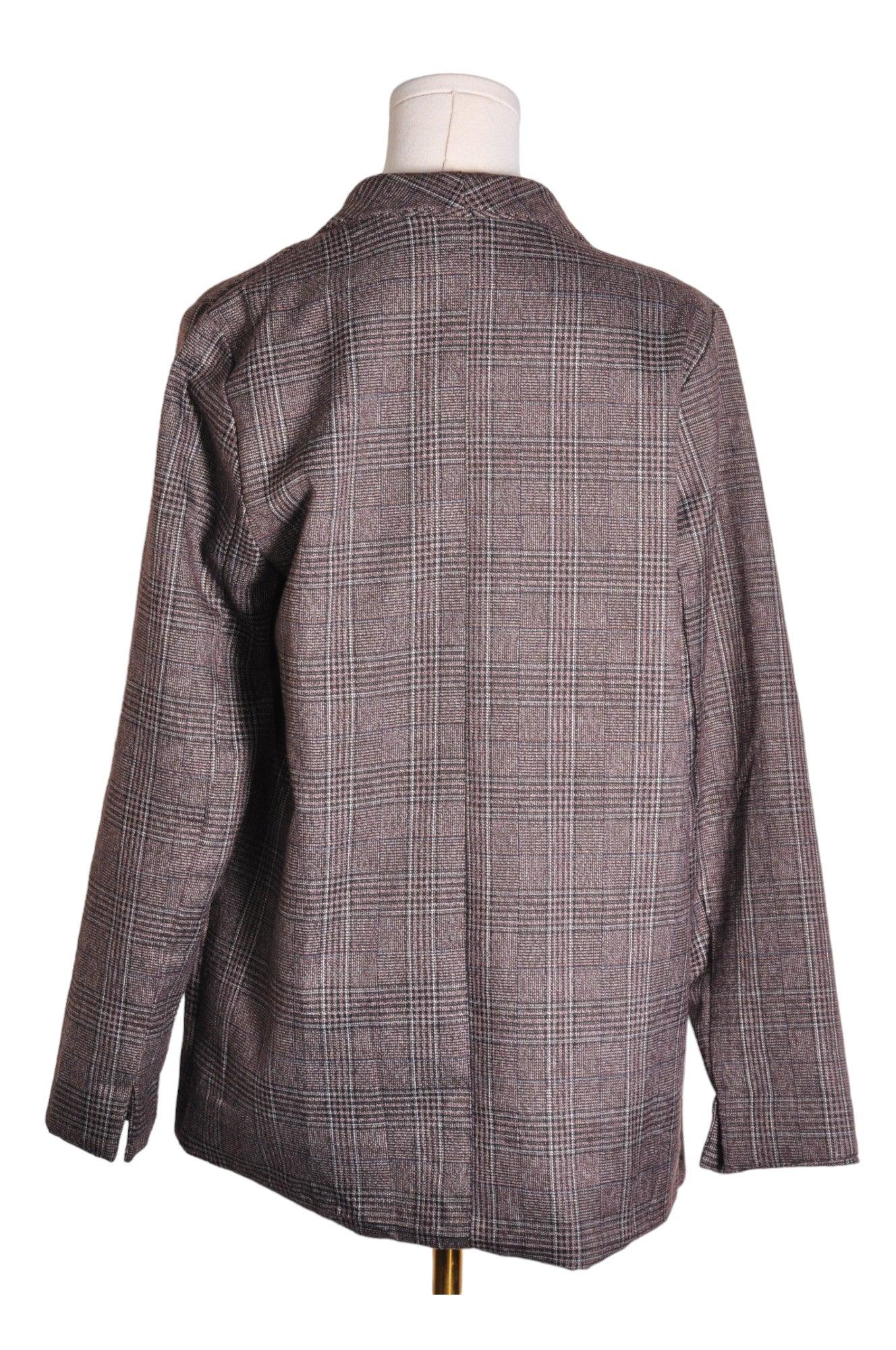 Stylish REPEAT ROSES Gray Regular - fit Blazers Size 14