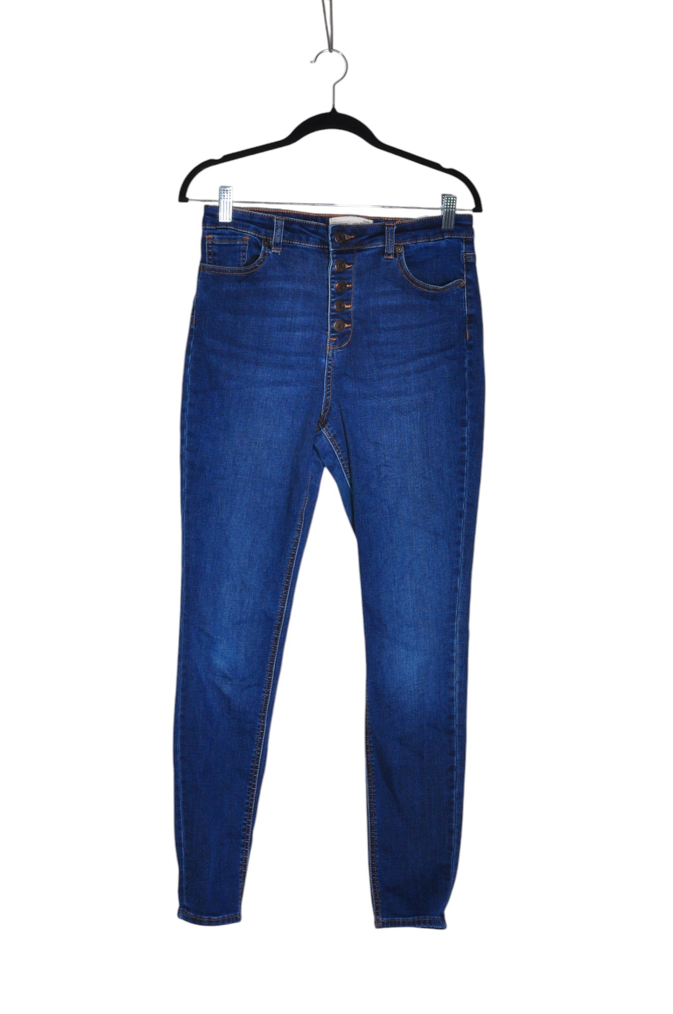 ARDENE Women's Regular Fit Blue Straight-Legged Jeans - Size 9