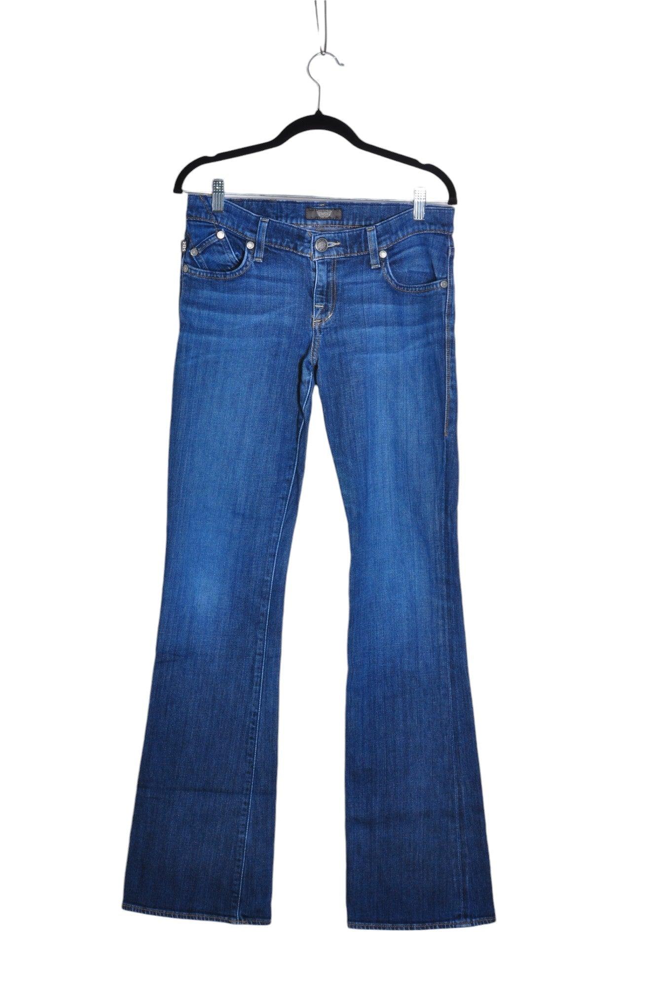ROCK & REPUBLIC Stylish Women's Blue Regular Fit Straight-Legged Jeans - Size M