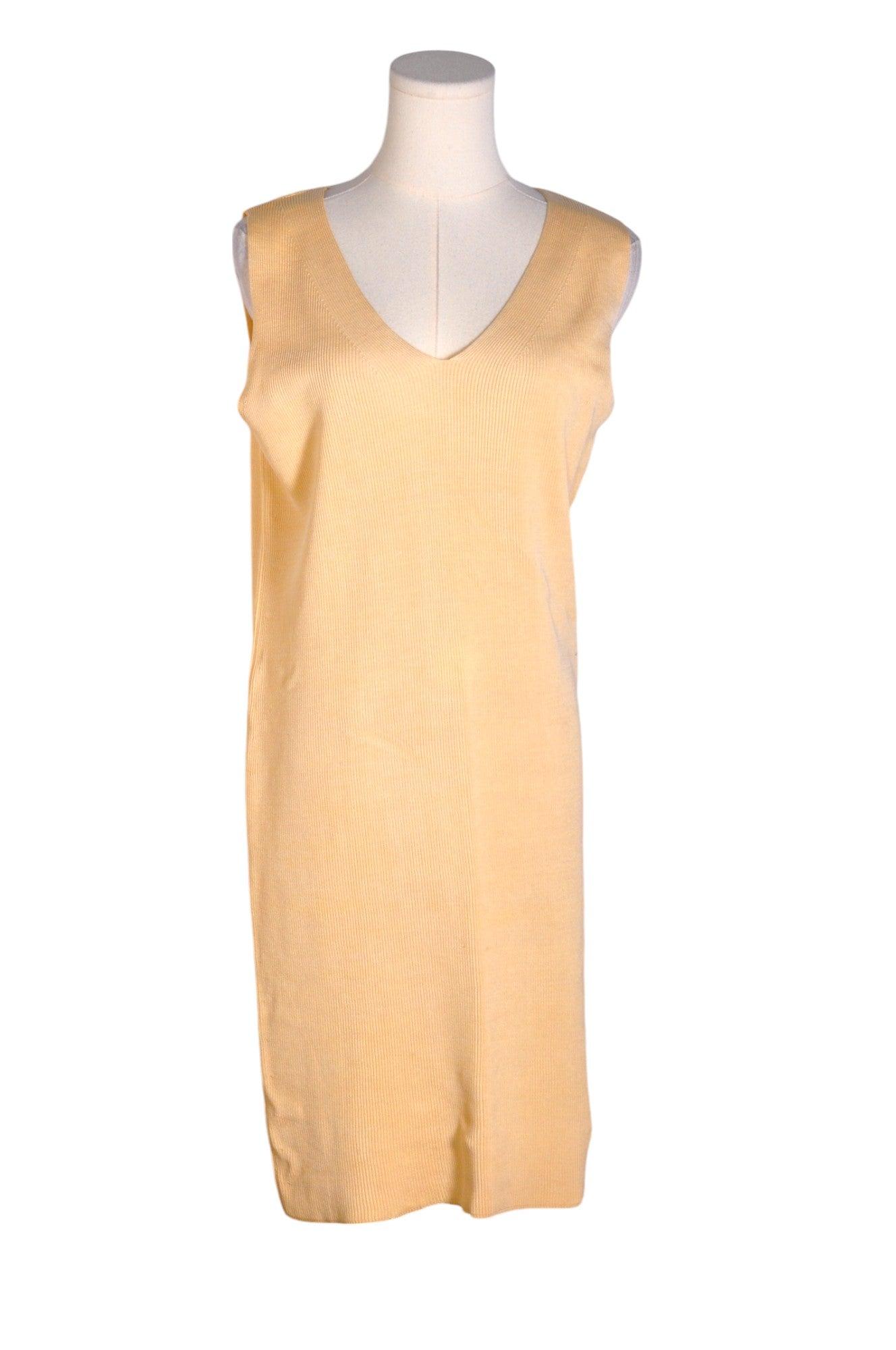 ANNE KLEIN Women's Stylish Beige Regular Fit Shift Dress - Size M