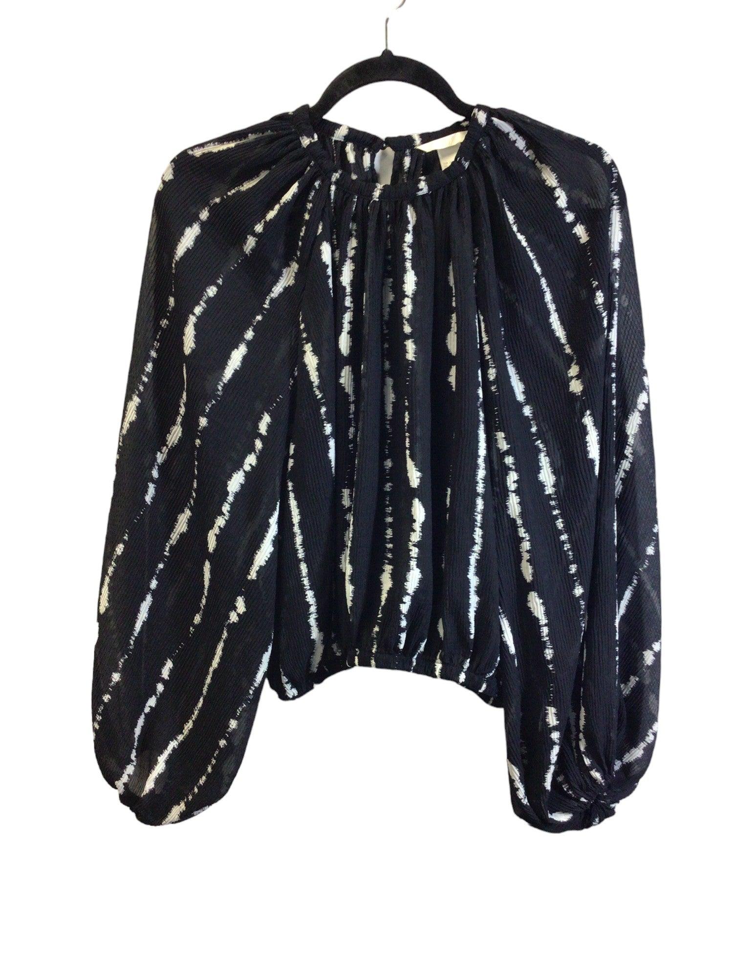 Stylish H&M Second-Hand Regular Fit Women's Black Blouse - Size 2