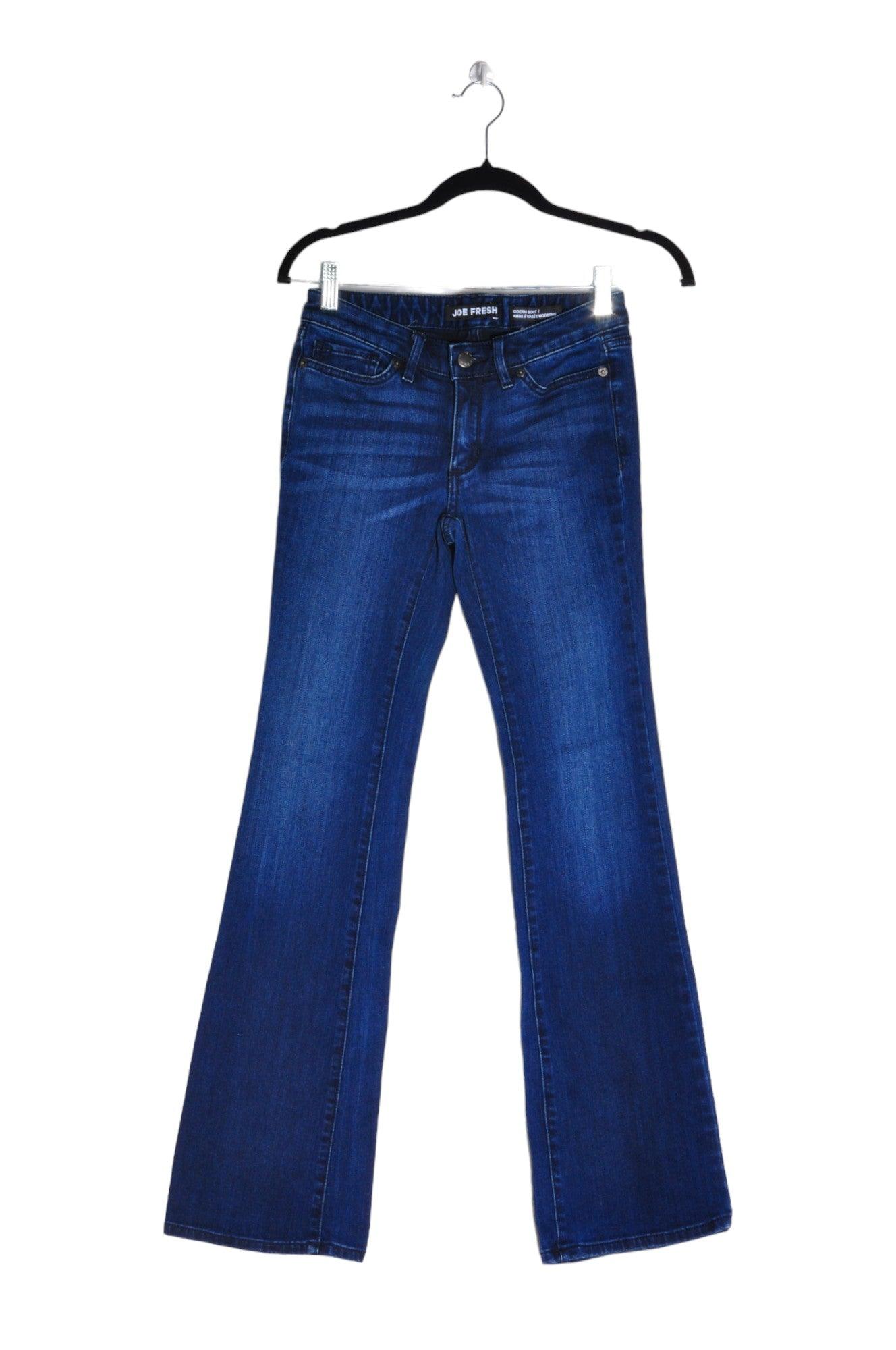 JOE FRESH Stylish Women's Blue Regular-Fit Straight-Legged Jeans Size 24