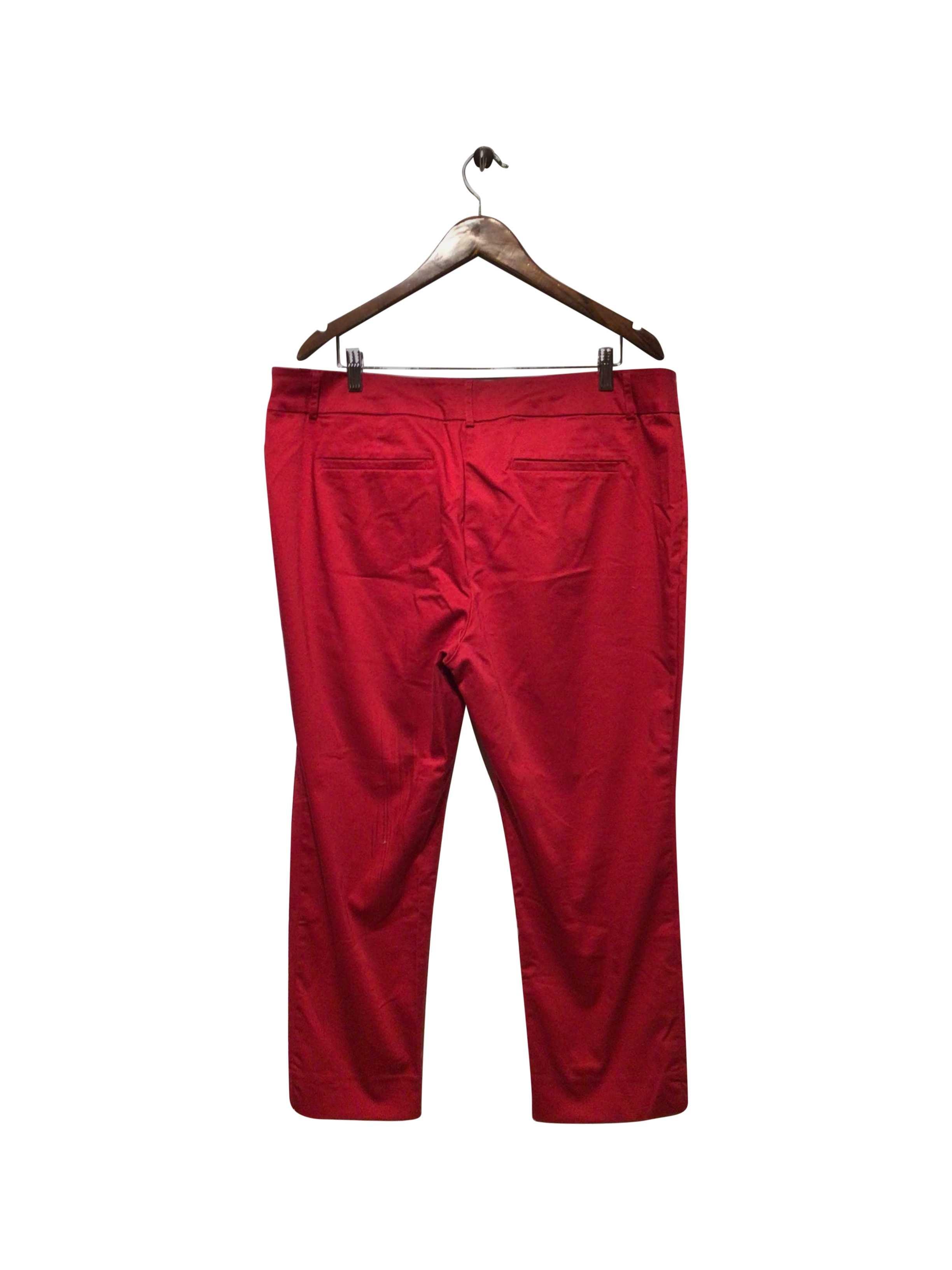 RICKI'S Stylish Regular Fit Red Pant - Size 16