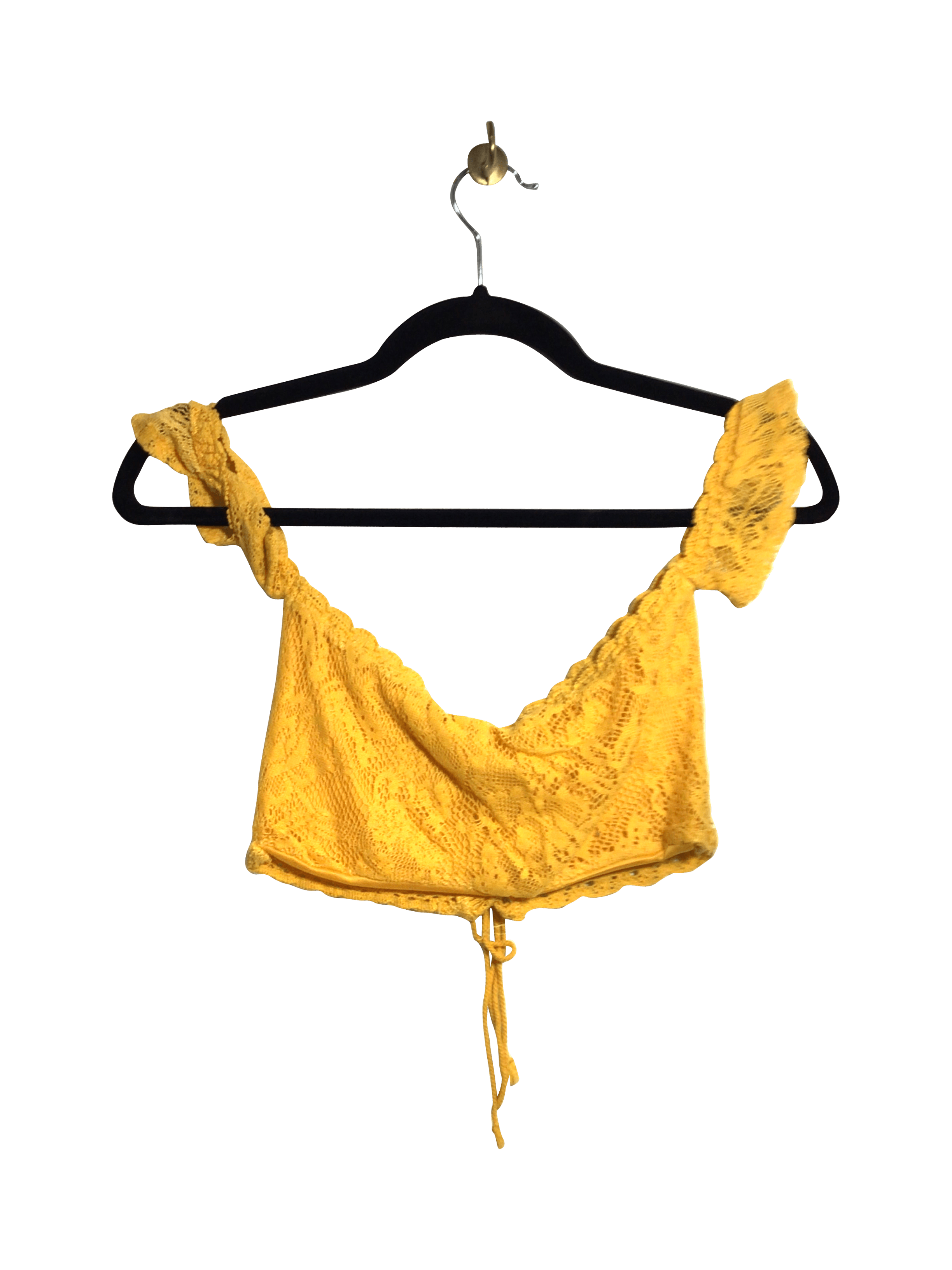 ARDENE Stylish Women's Yellow Regular Fit Crop Tops - Size XS