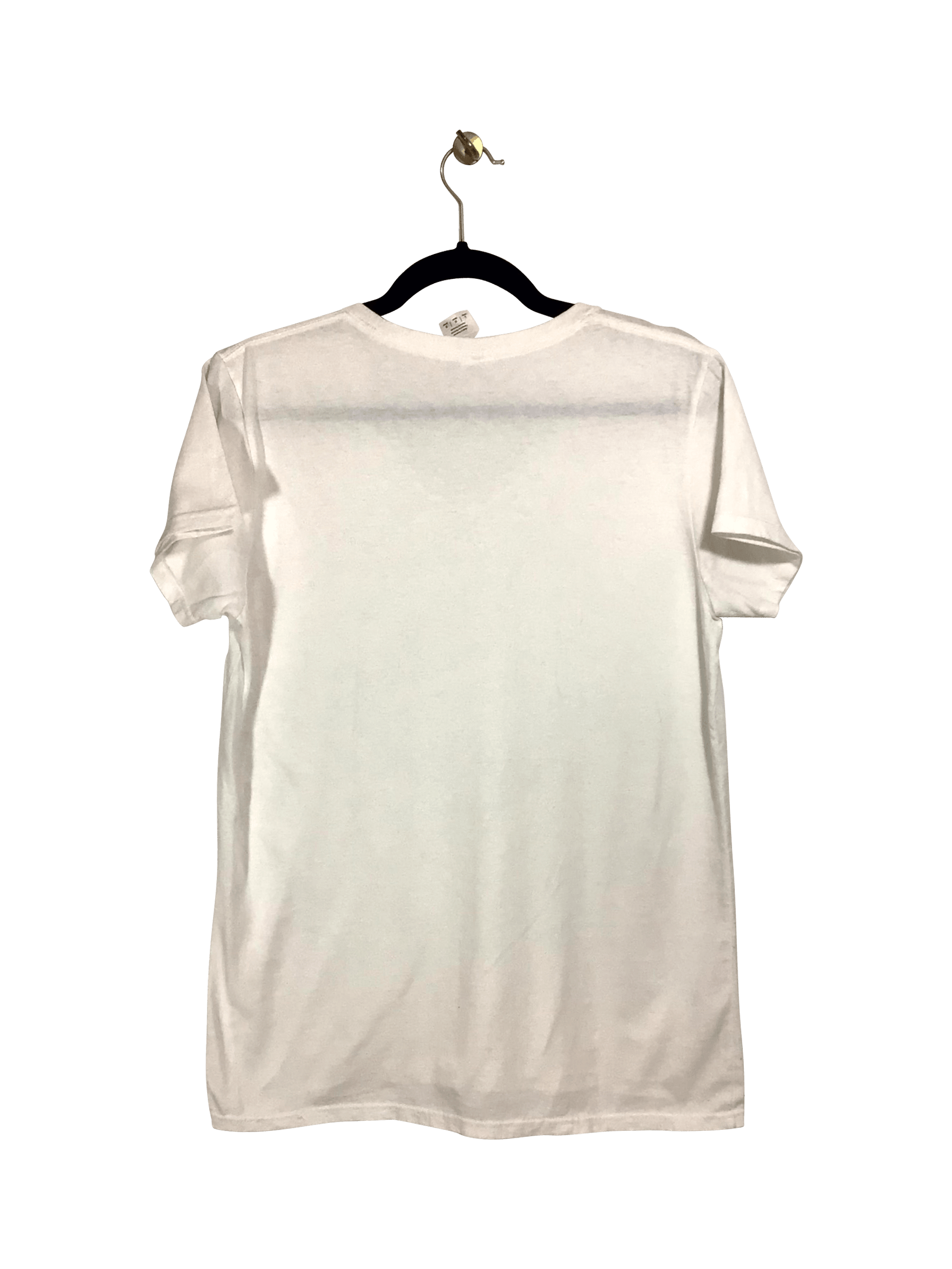 GILDAN Second Hand White Regular Fit T-shirt - Size L