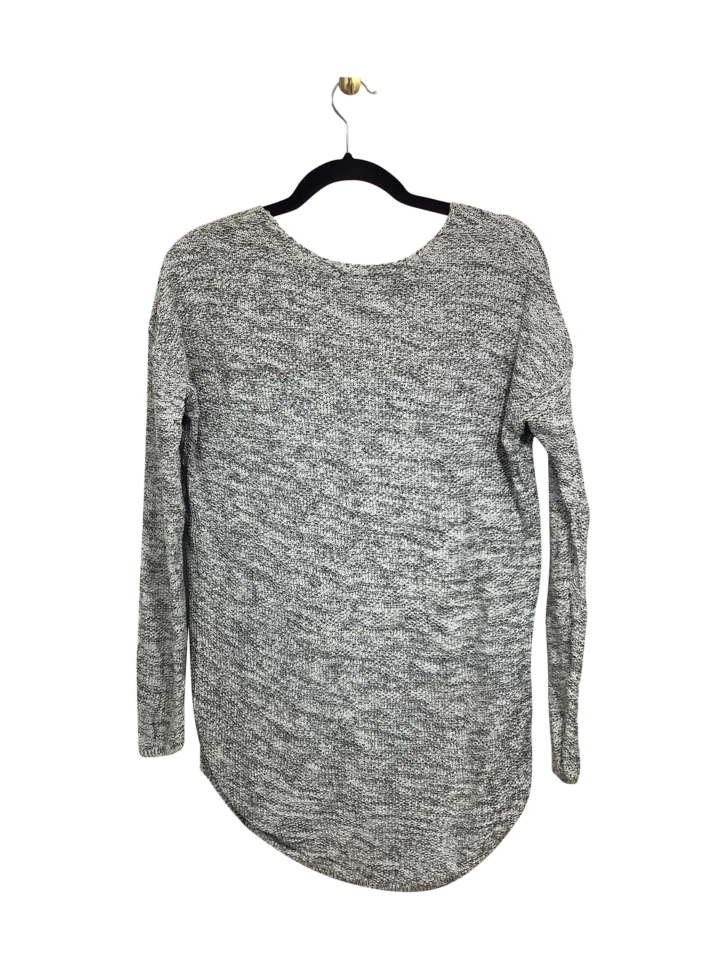 H&M Stylish Regular Fit Gray Long Sleeve V-Neck T-Shirt - Size S