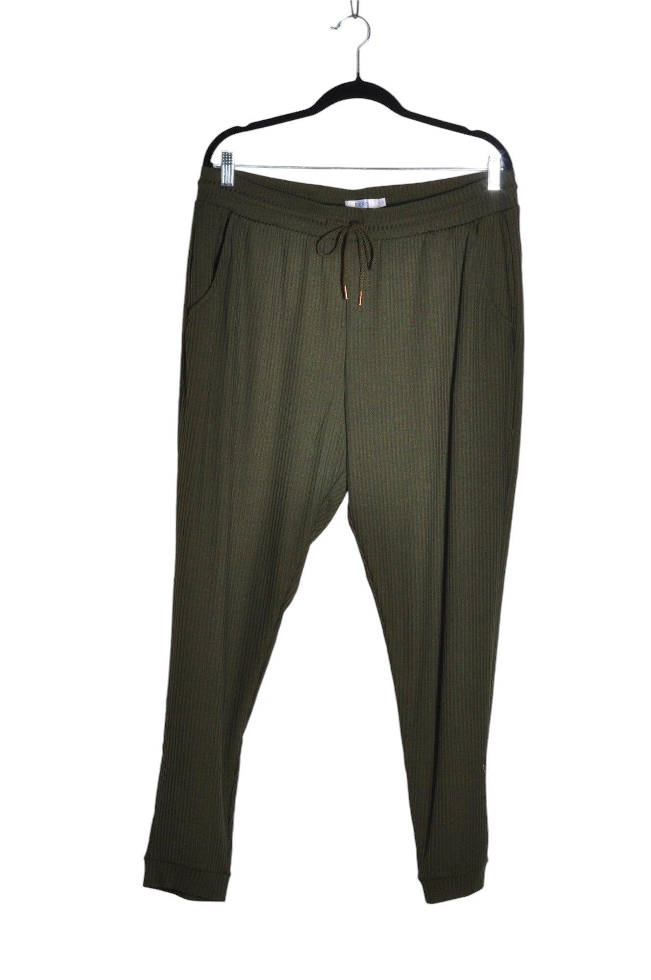 RICKI'S Stylish Green Regular - fit Women's Work Pants - Size L