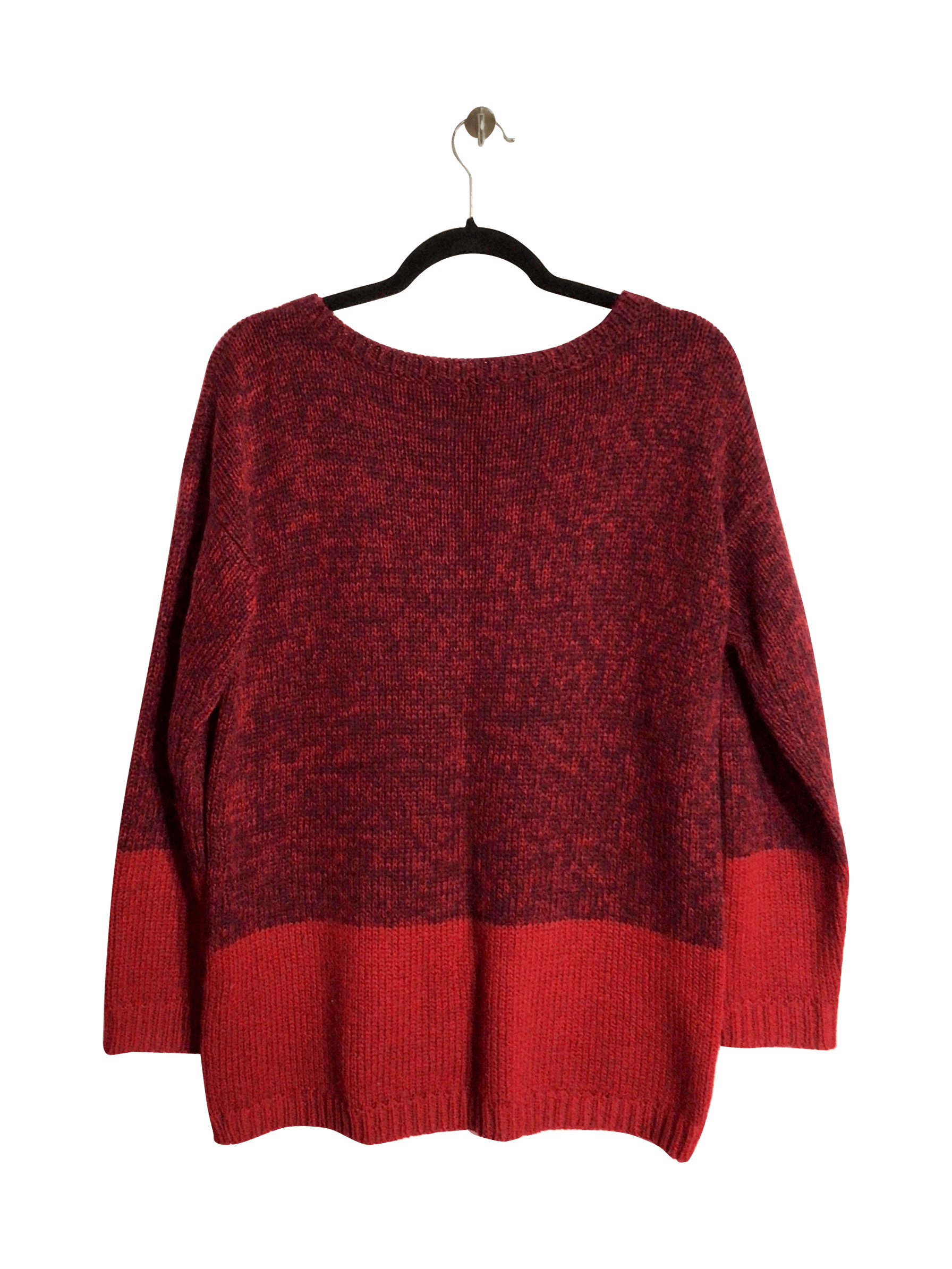 JOE FRESH Stylish Regular Fit Long-Sleeved Red T-shirt - Size M