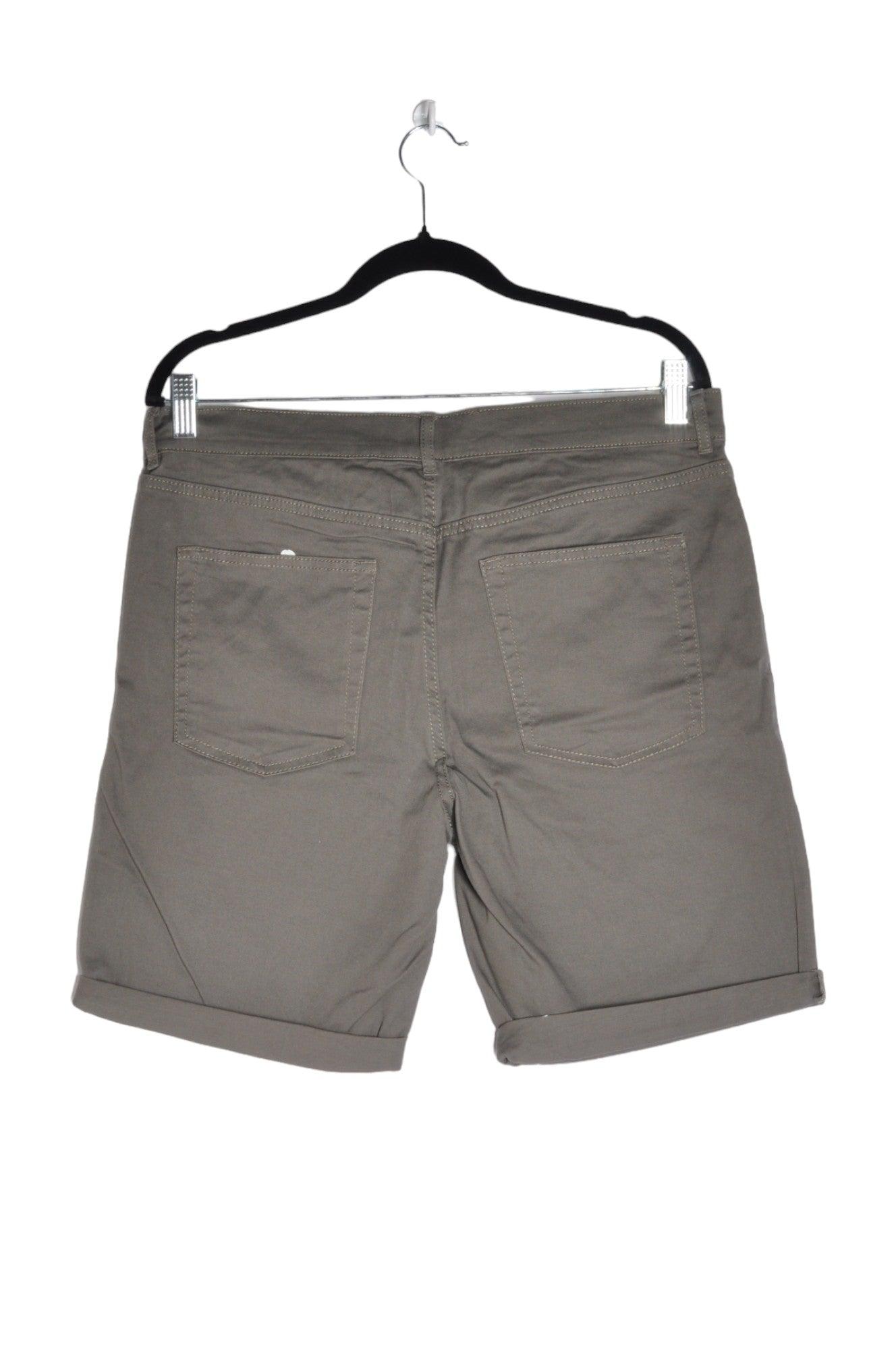 H&M Men's Stylish Green Regular Fit Denim Shorts - Size 34